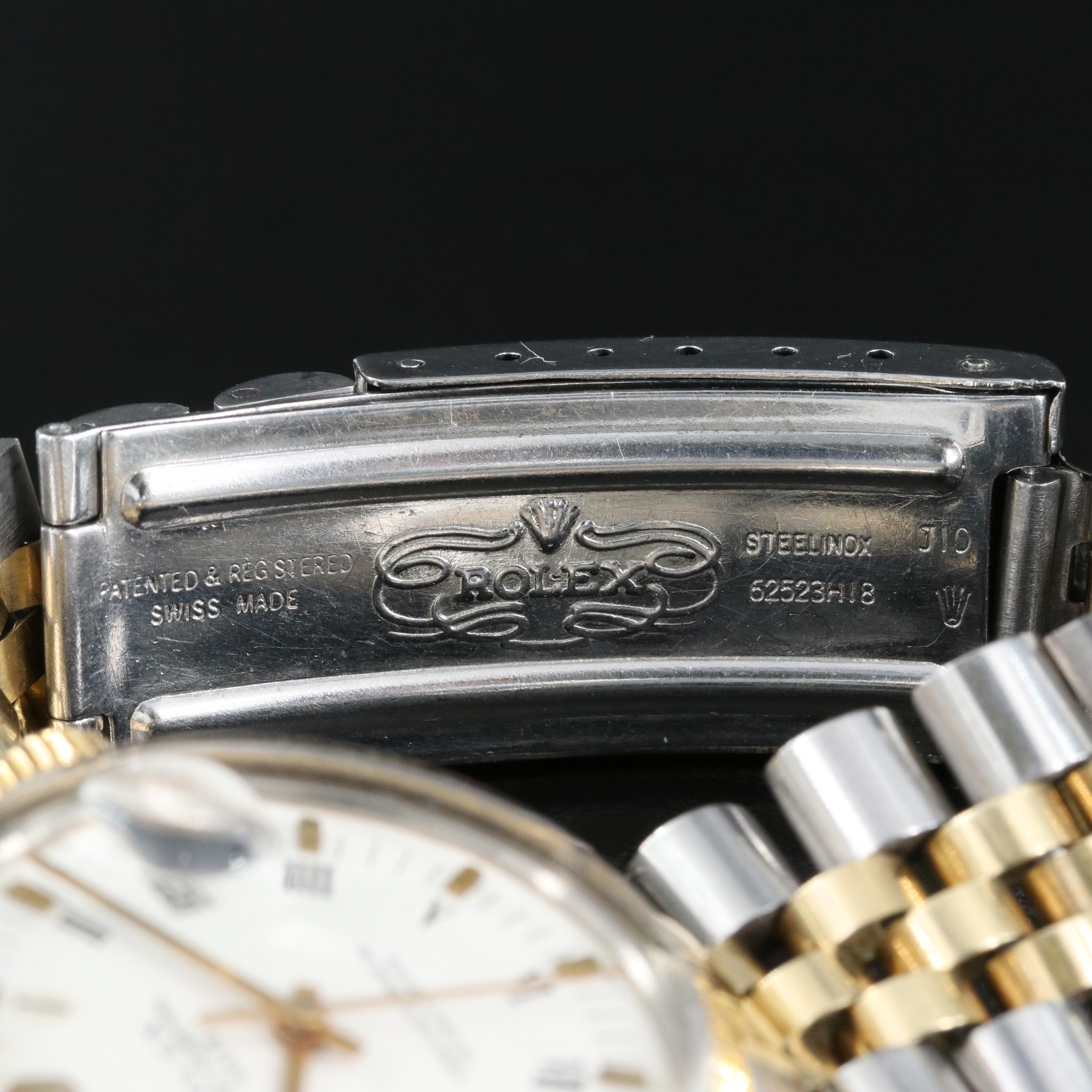 1979 Rolex Oyster Perpetual Date, Engine Turned Bezel Watch