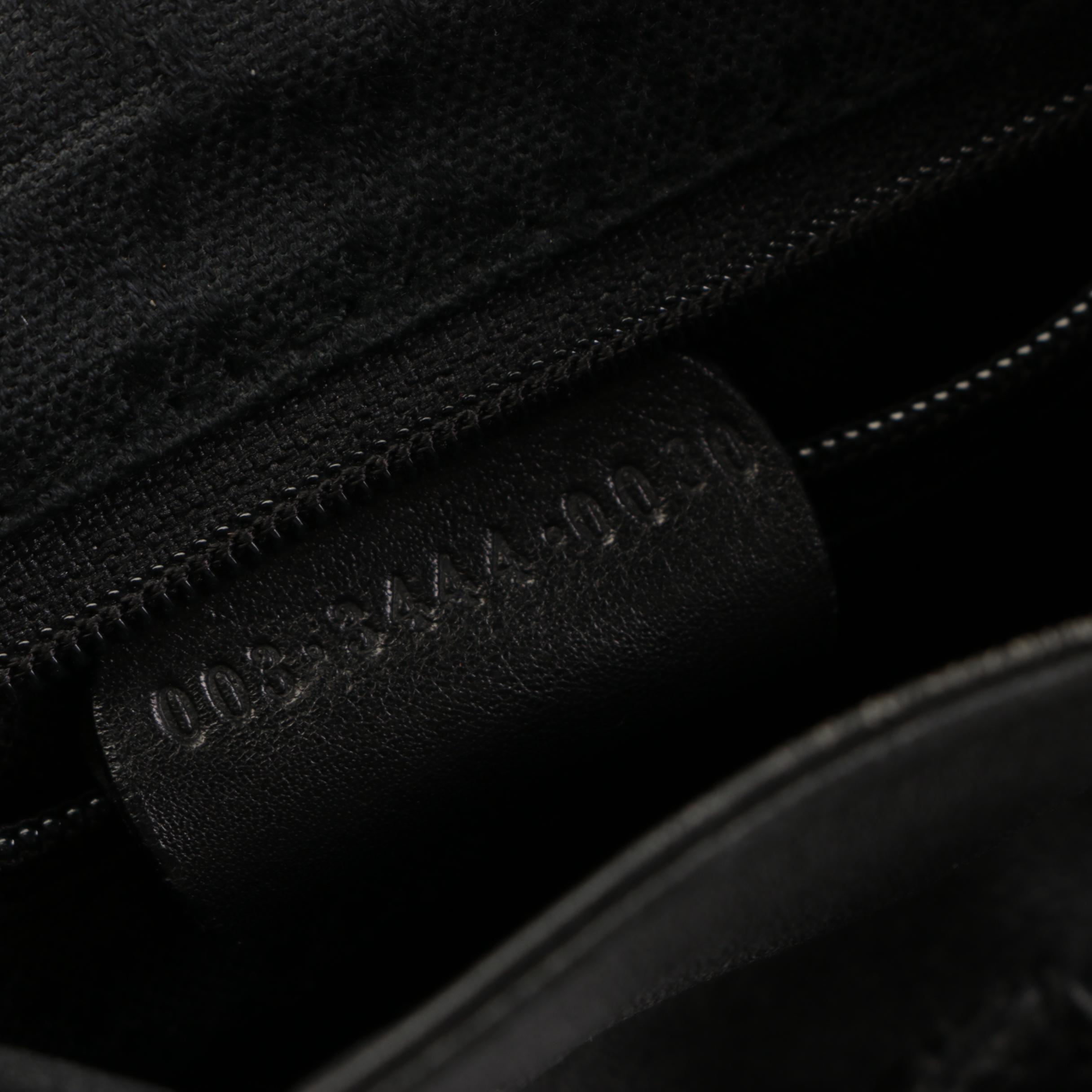 Gucci Mini Bamboo Rucksack Backpack and Wallet in Black Leather