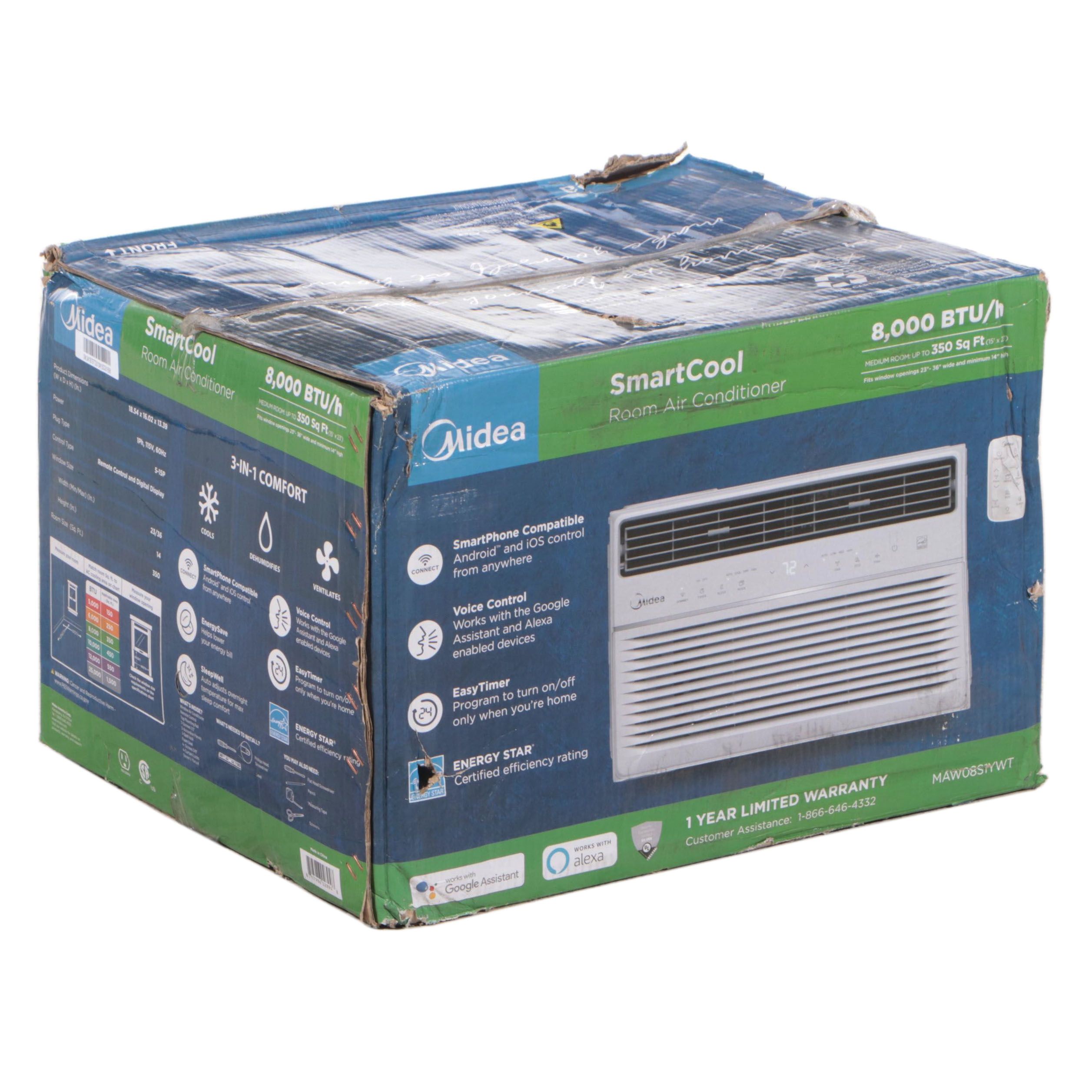 Midea SmartCool Room Window Mount Air Conditioner