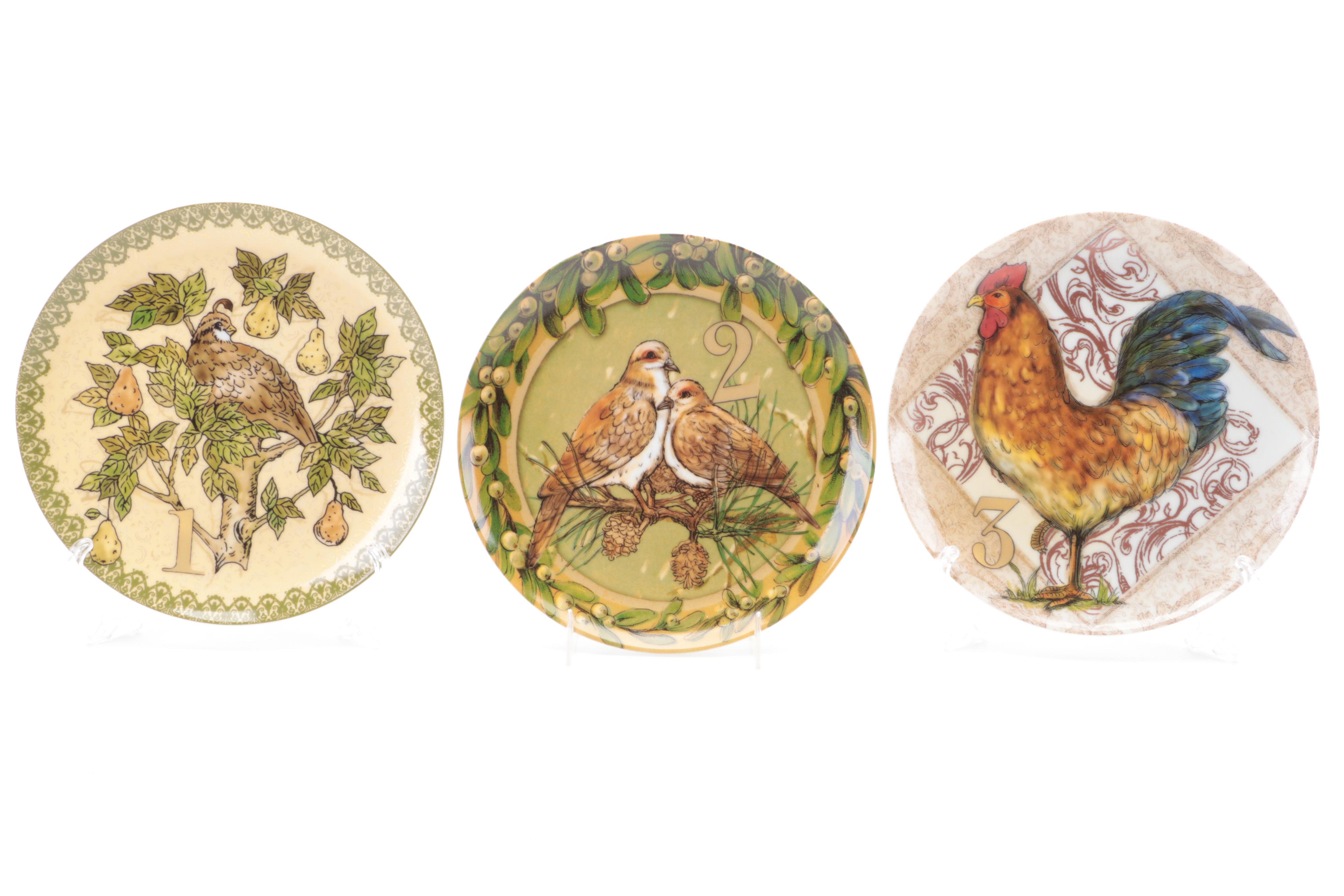 Pottery Barn "Twelve Days of Christmas" Porcelain Salad Plates and More