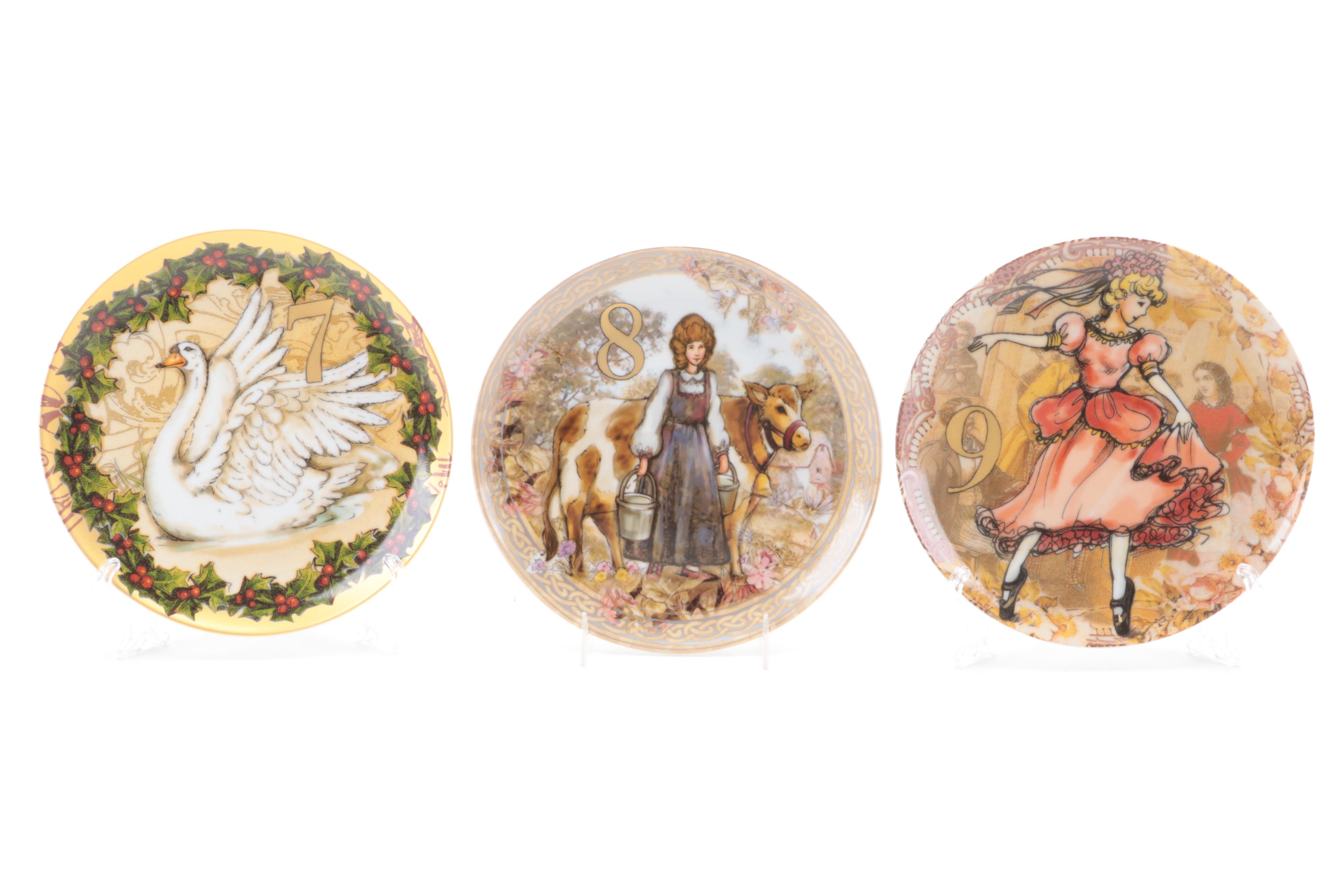 Pottery Barn "Twelve Days of Christmas" Porcelain Salad Plates and More