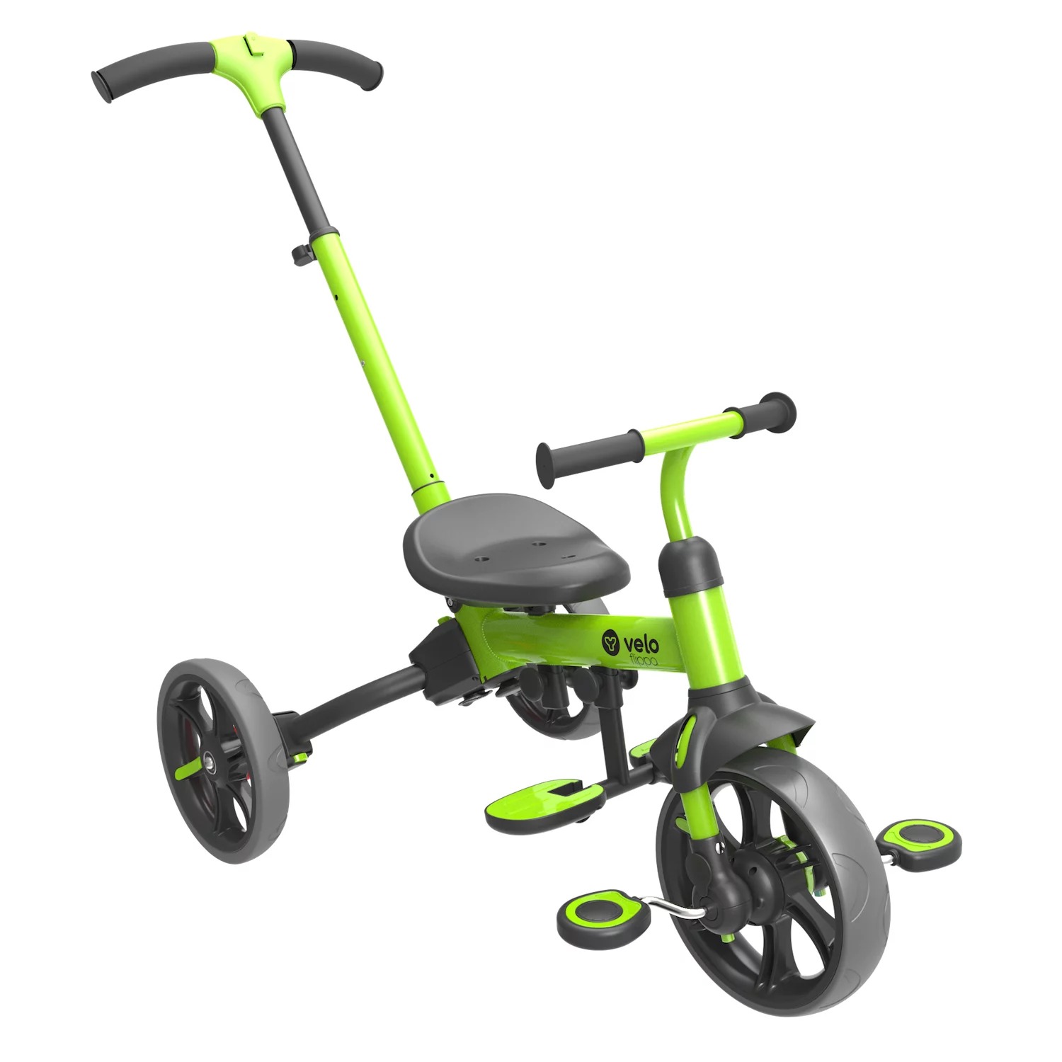 Yvolution Y Velo "Flippa" Green 3-in1 Trike to Balance Bike
