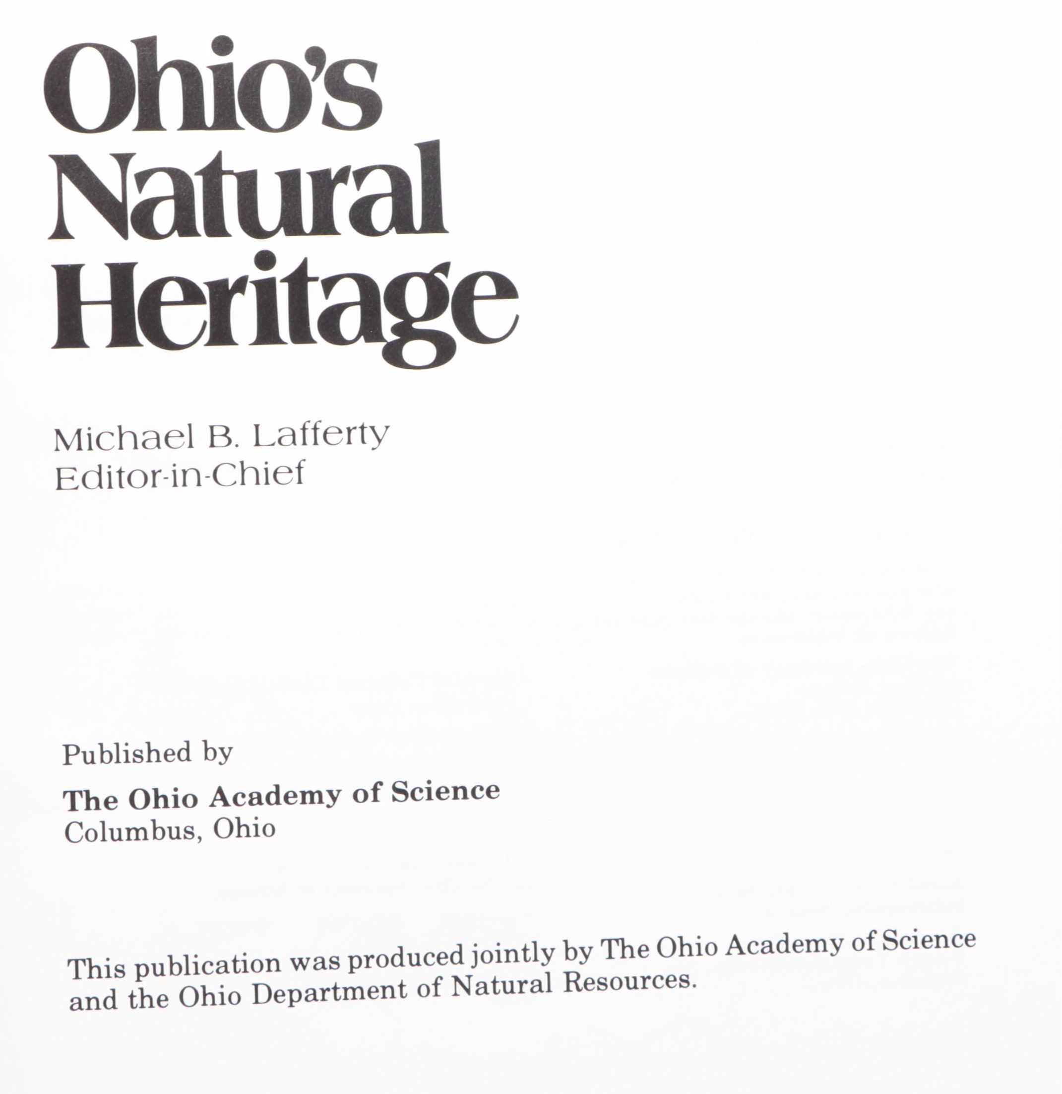 "Cincinnati: A Guide to the Queen City" and "Ohio's Natural Heritage" Books