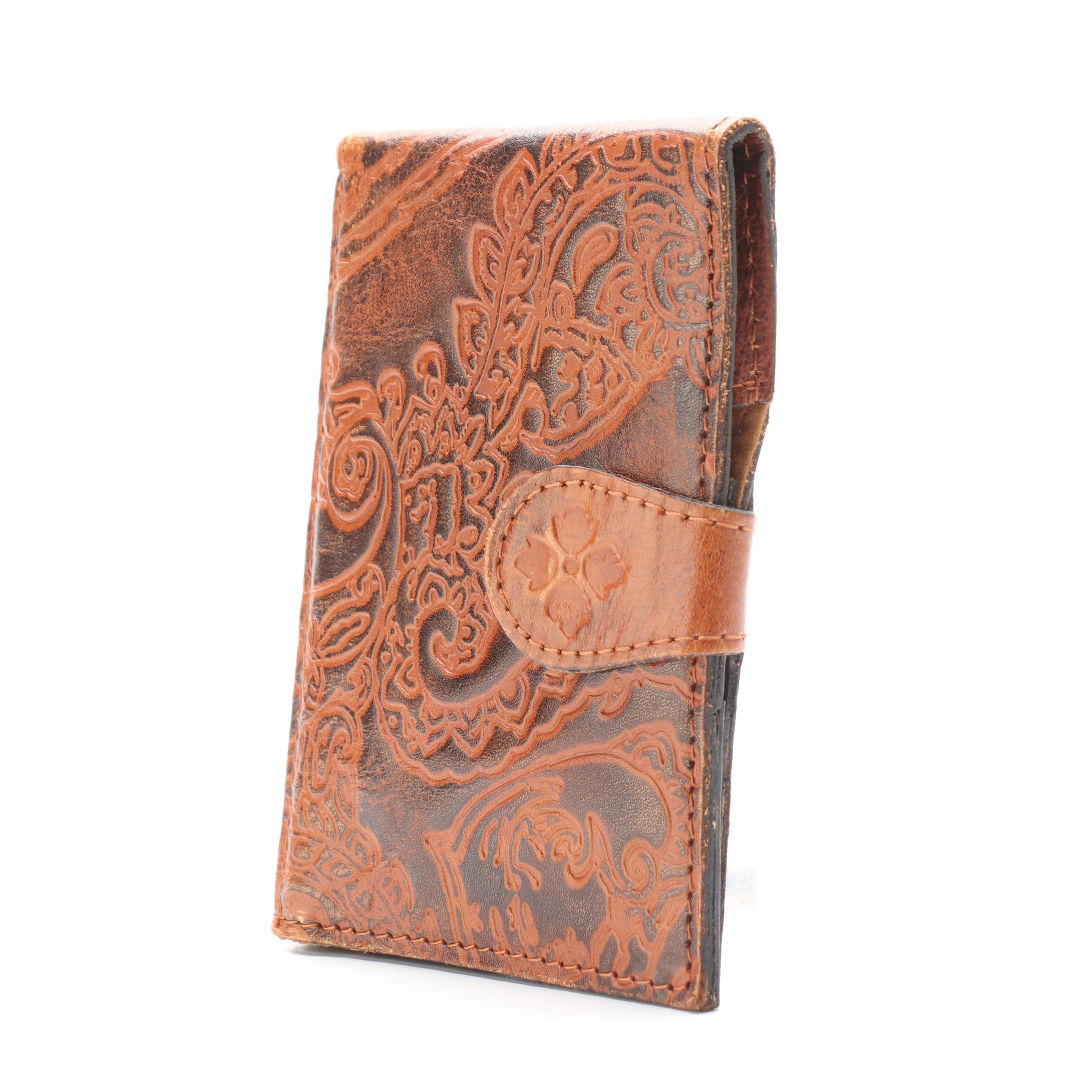 Patricia Nash Passport Case in Embossed Leather