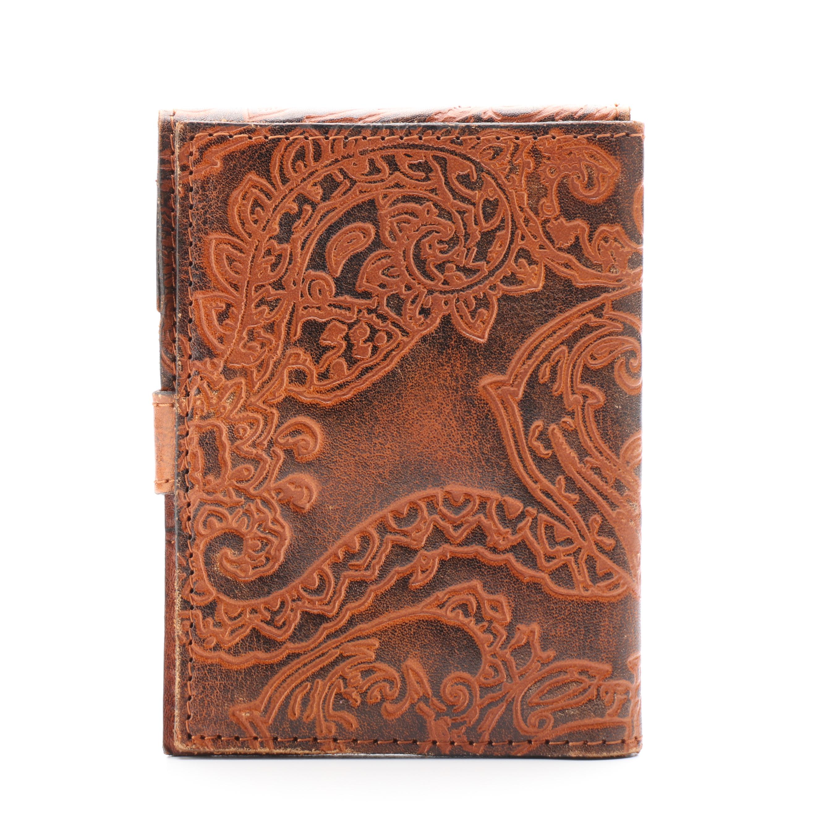 Patricia Nash Passport Case in Embossed Leather