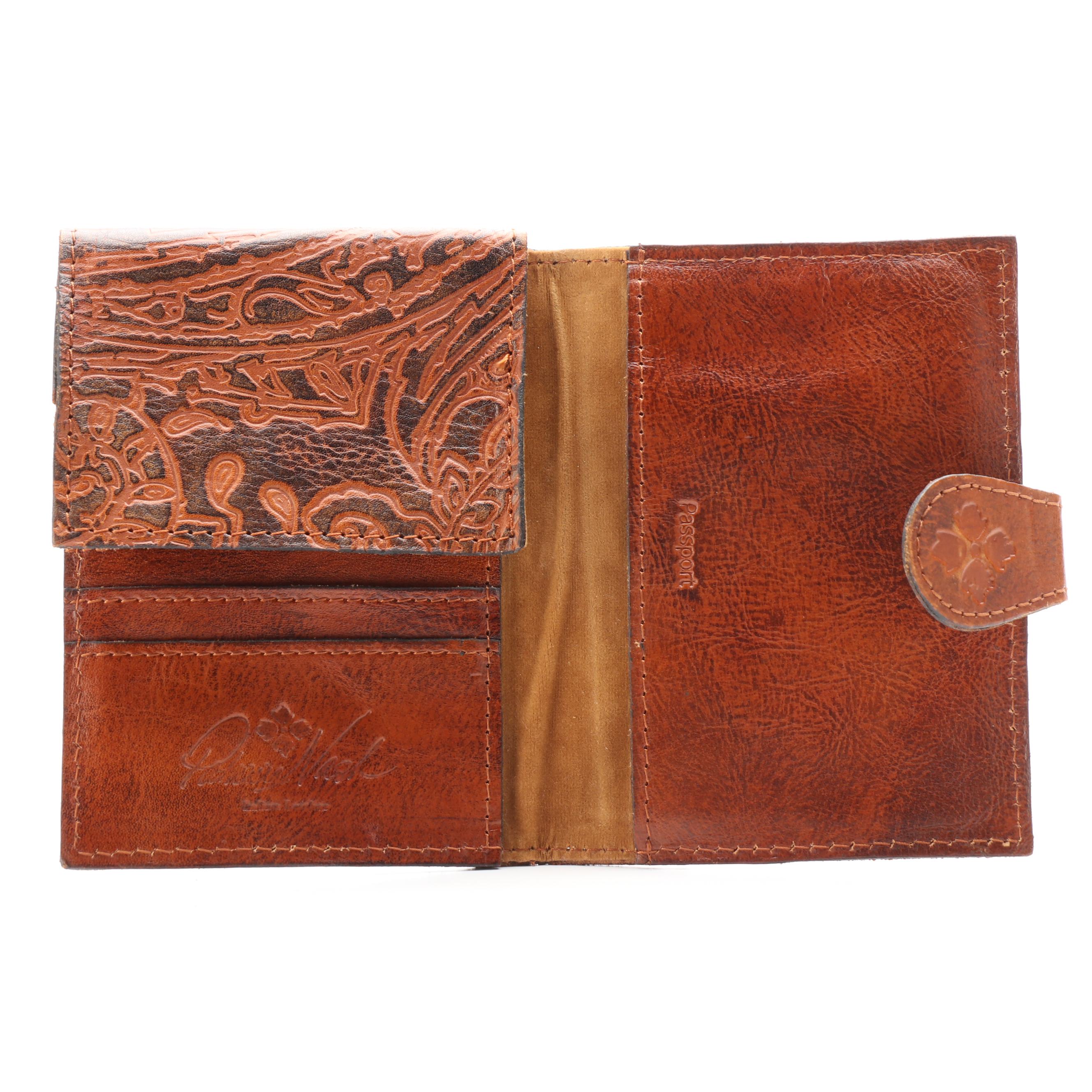 Patricia Nash Passport Case in Embossed Leather