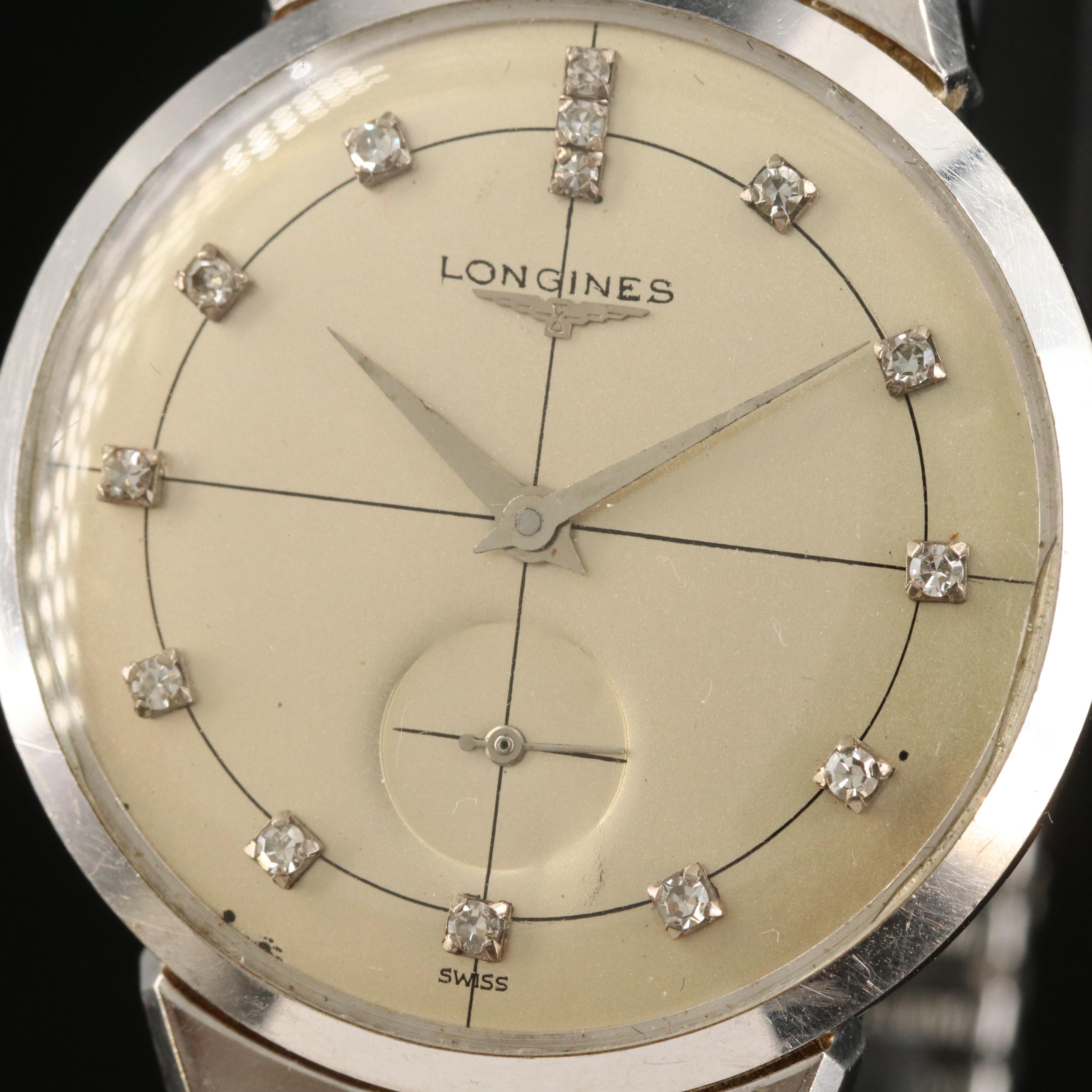 14K and Diamond Longines Vintage Watch