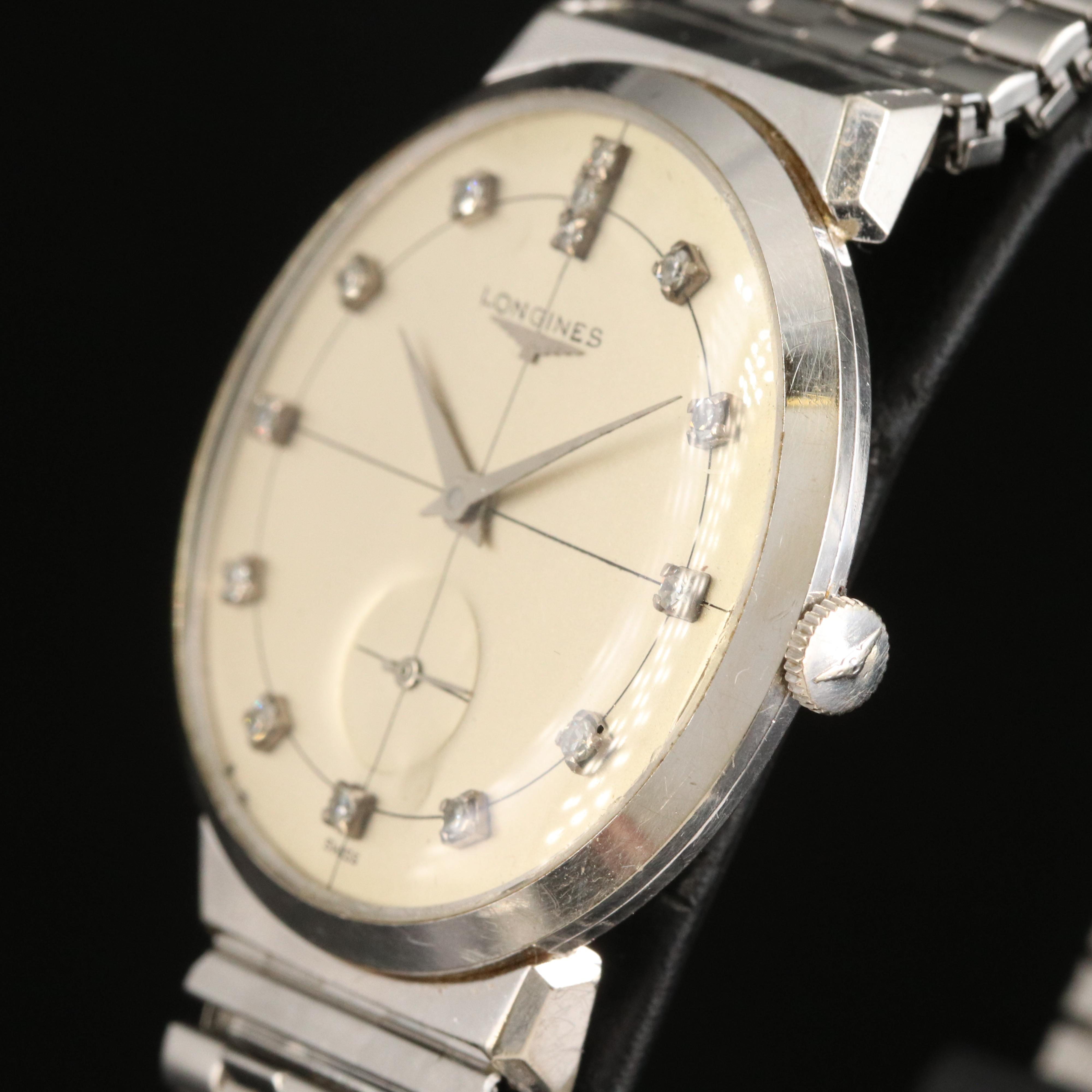 14K and Diamond Longines Vintage Watch