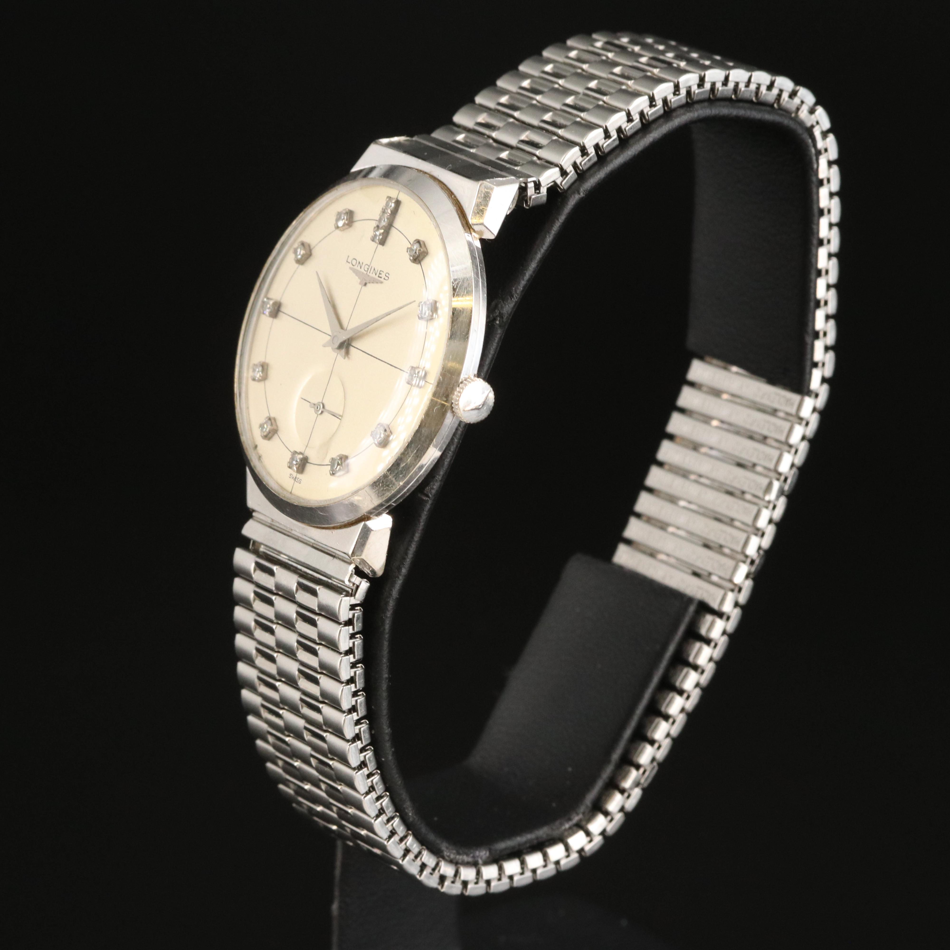 14K and Diamond Longines Vintage Watch