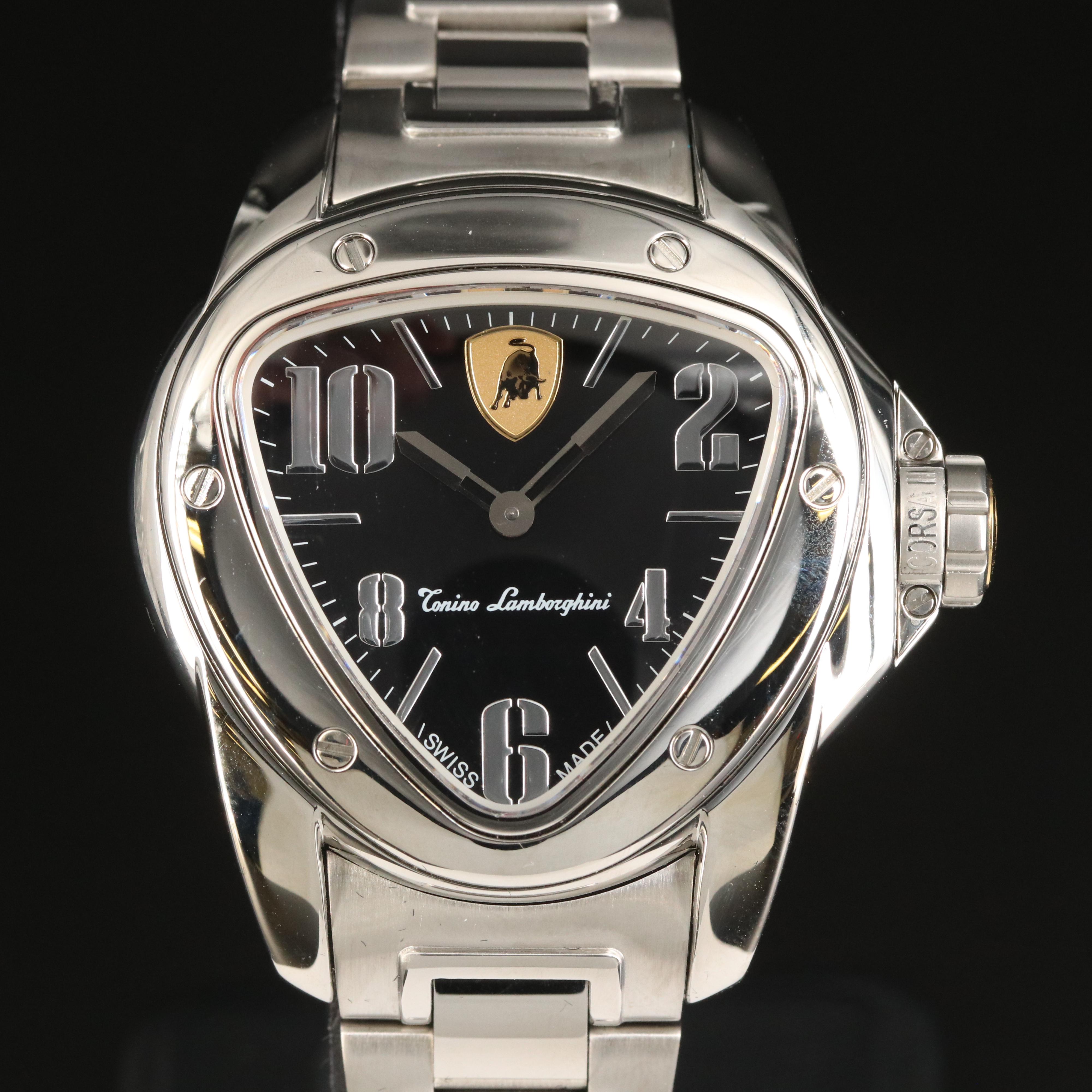 Tonino Lamborghini Corsa III Stainless Steel Watch