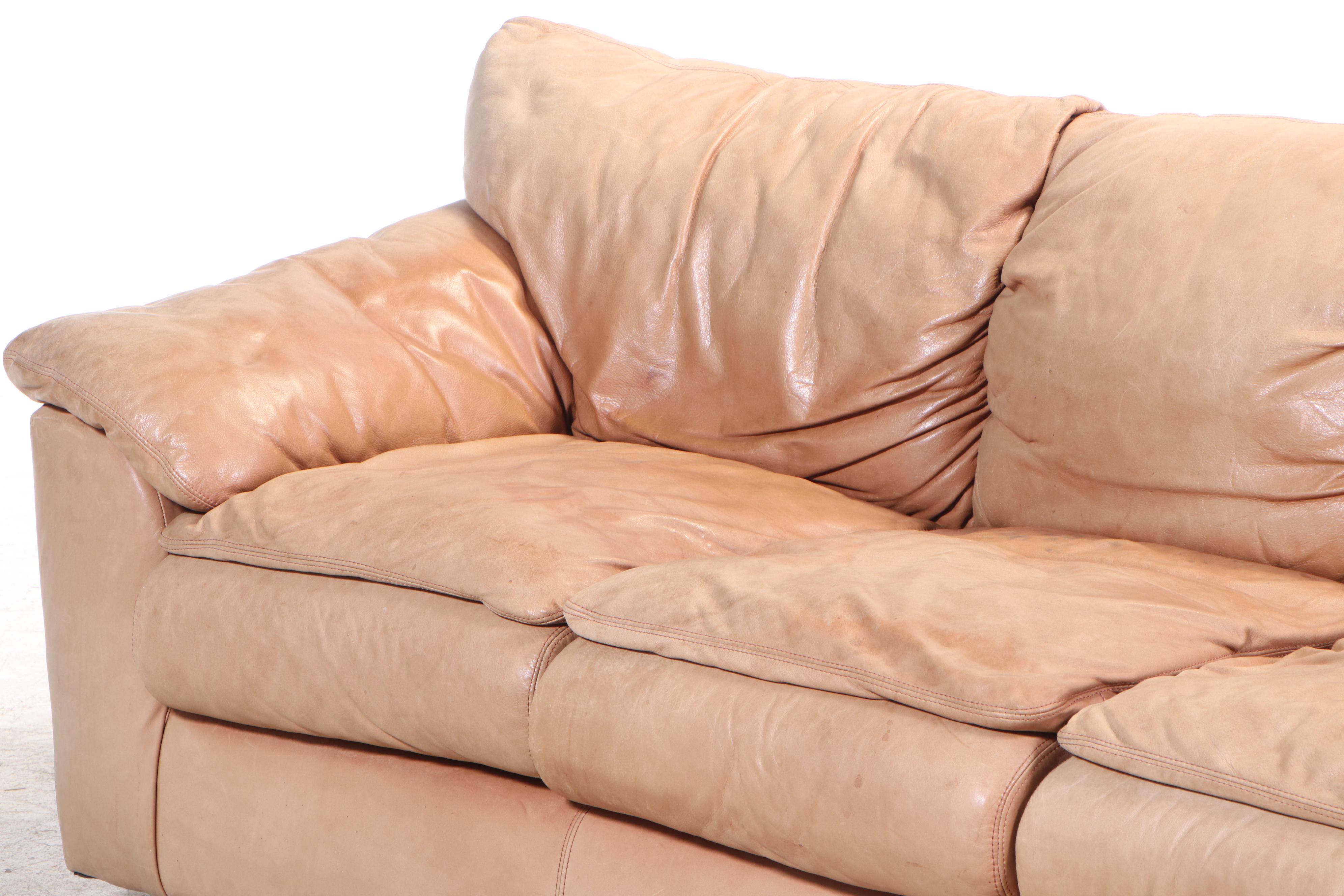 Viewpoint Leather Works Three-Seat Leather Sofa