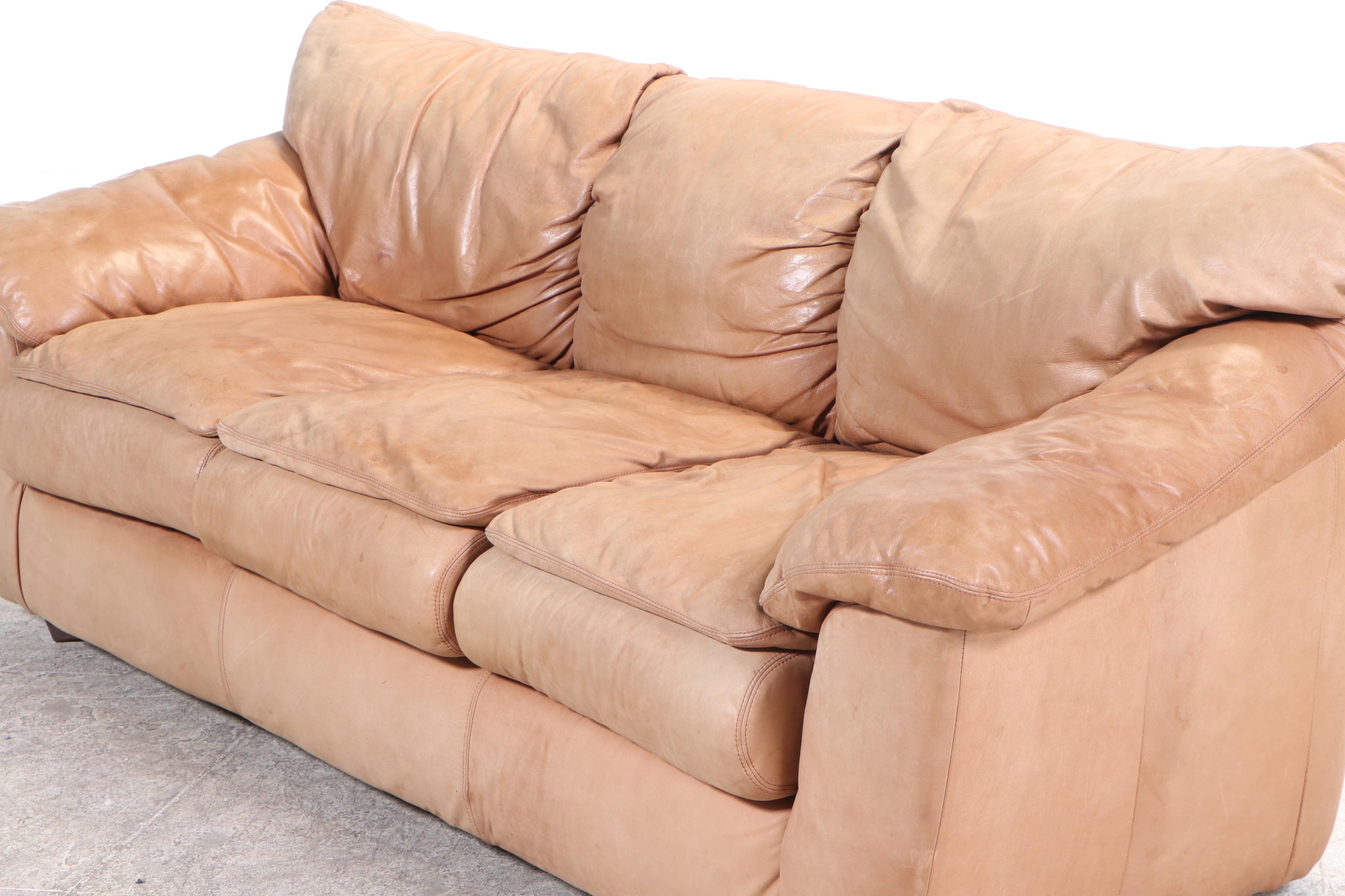 Viewpoint Leather Works Three-Seat Leather Sofa