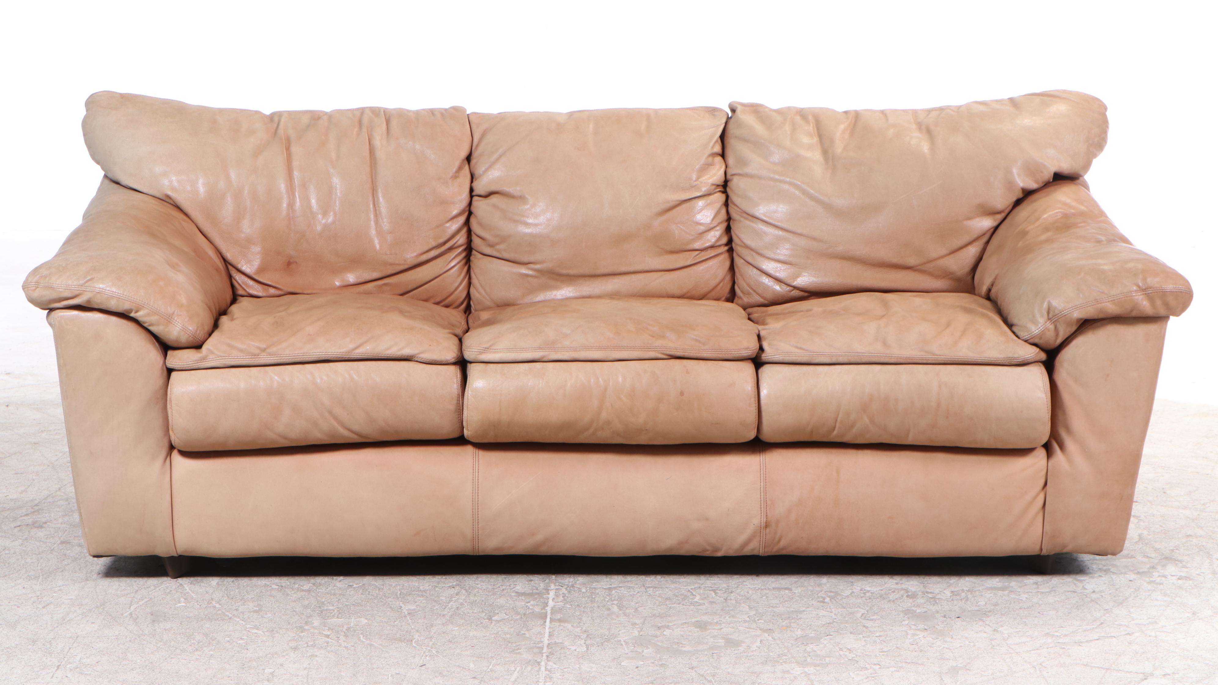 Viewpoint Leather Works Three-Seat Leather Sofa