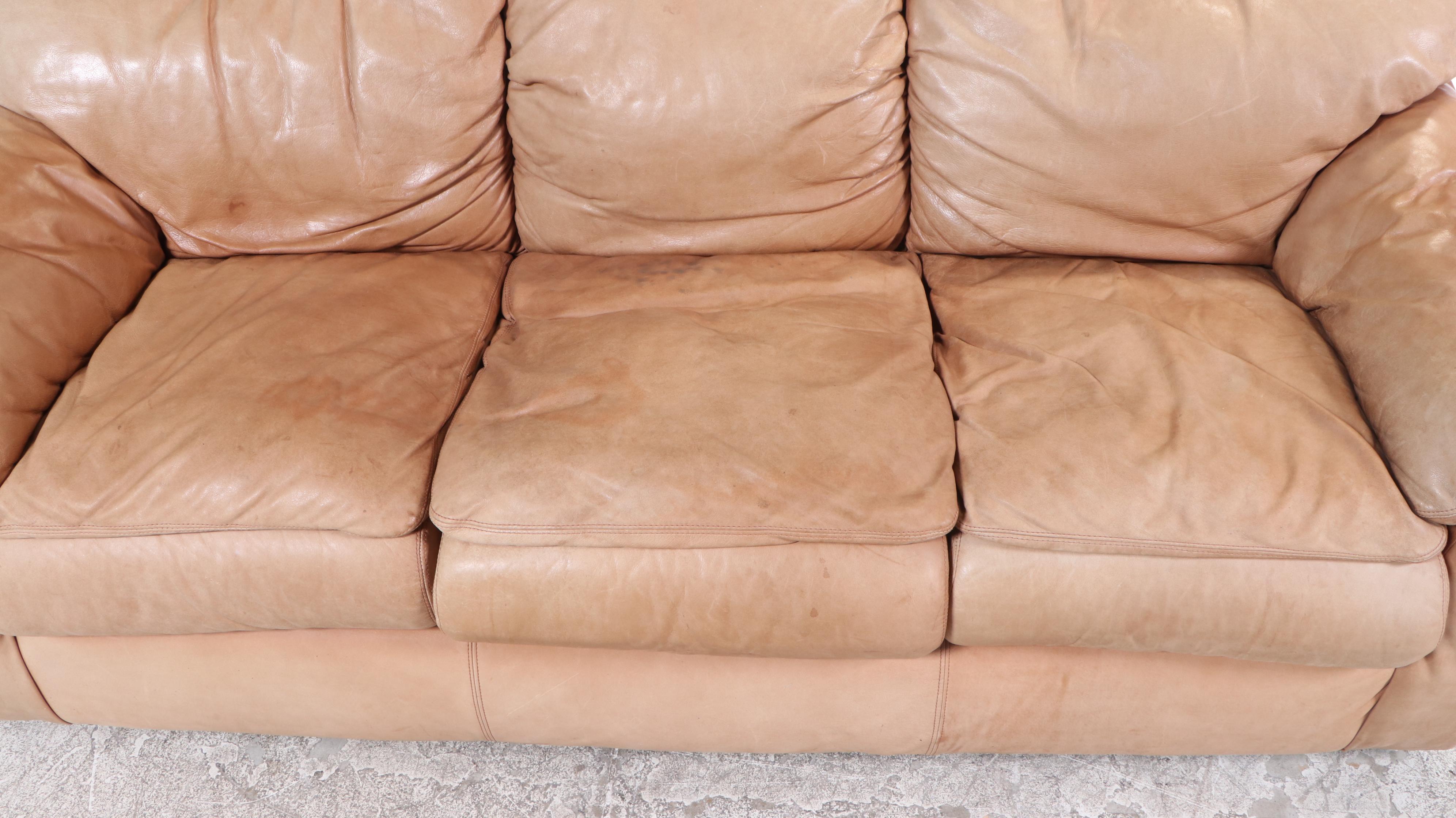 Viewpoint Leather Works Three-Seat Leather Sofa