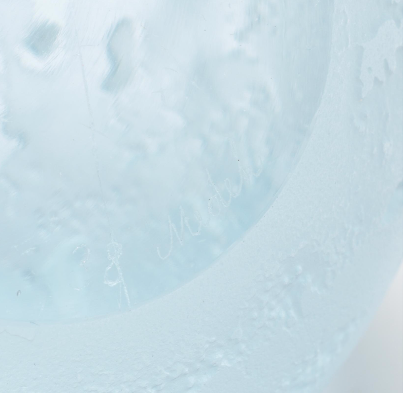 Bohemia Crystal Signed Etched and Engraved Czech Glass Lunar Moon Paperweight