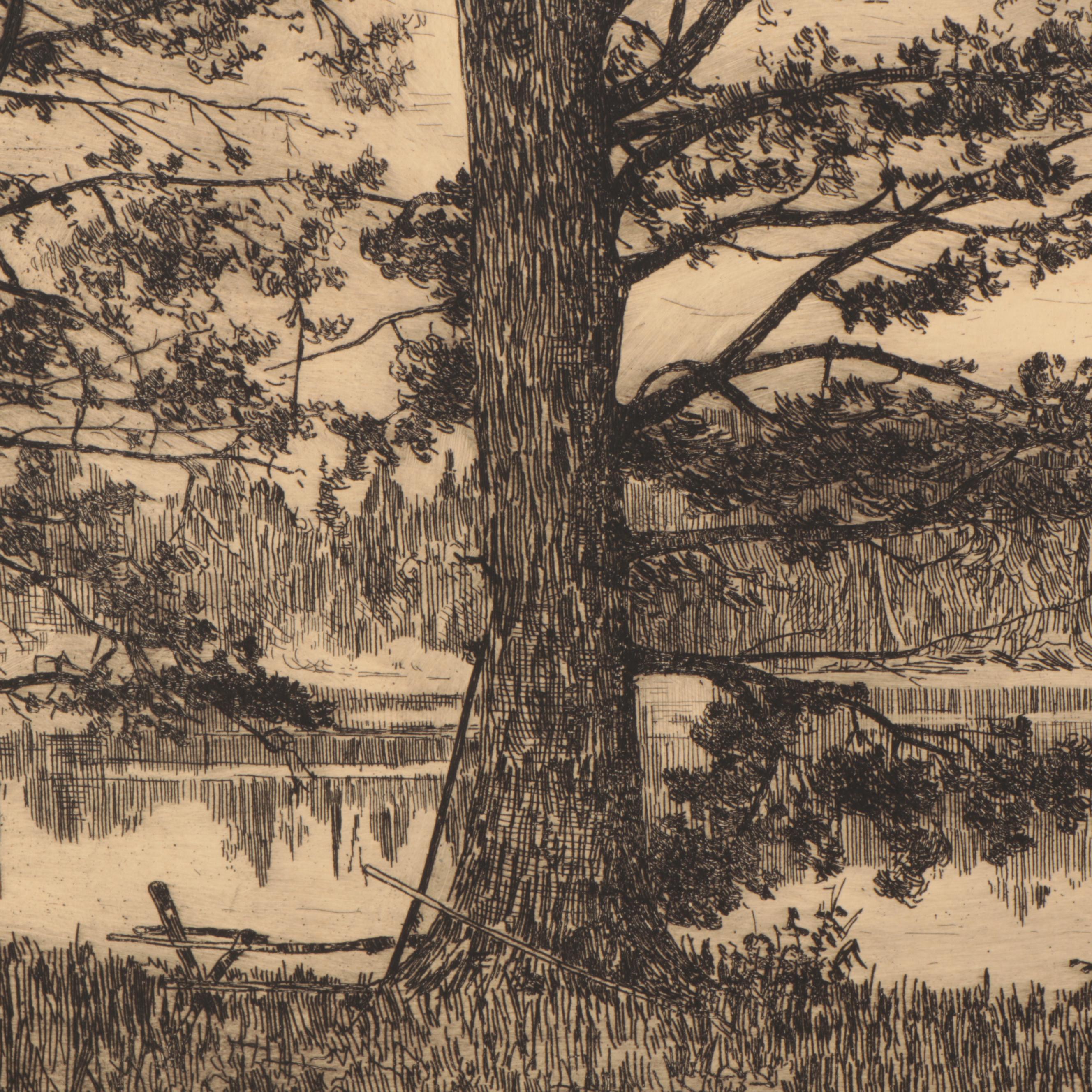 Lee Sturges Etchings Including "The Trail Riders," Early 20th Century