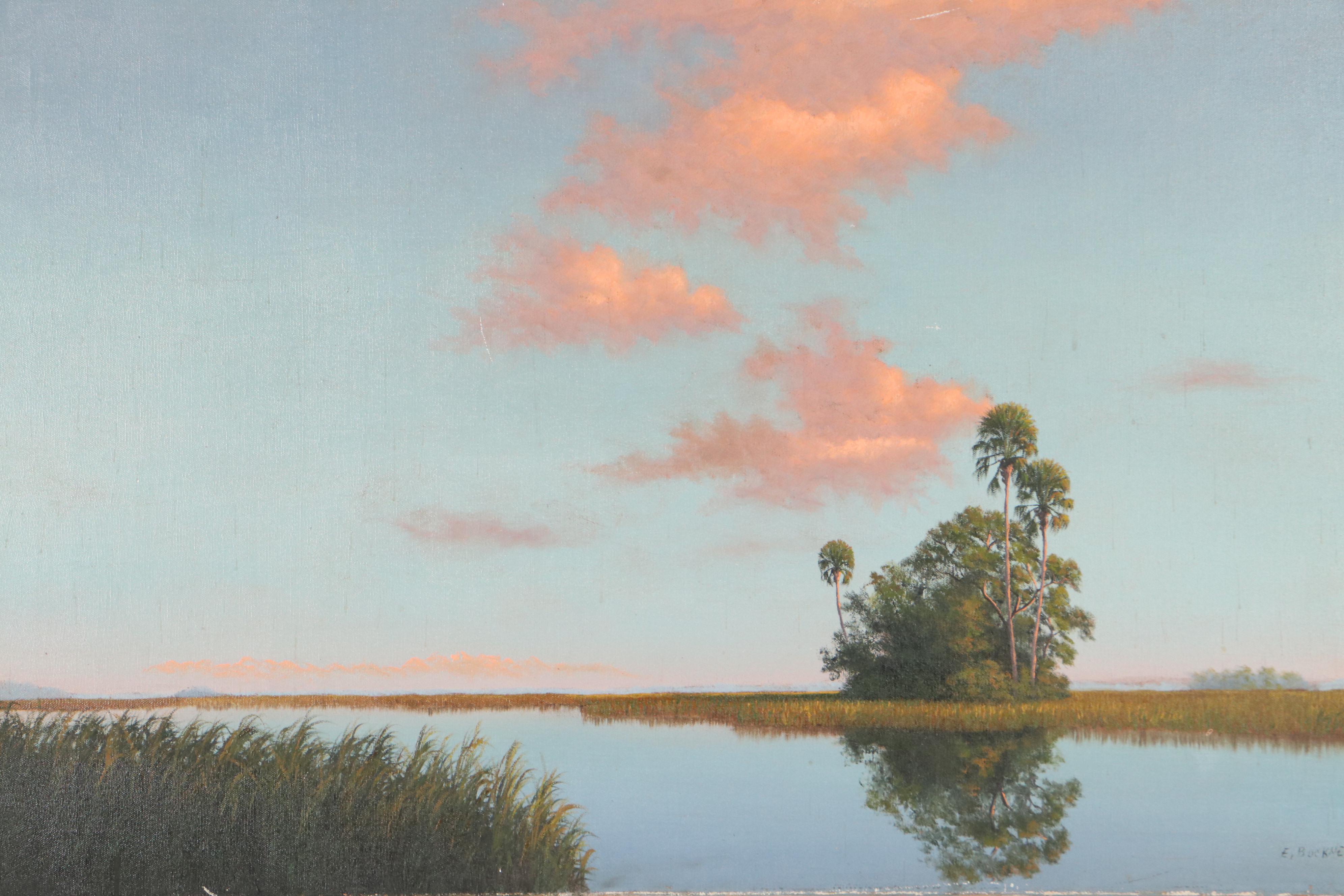 Ellis Buckner Floridian Highwaymen Landscape Oil Painting