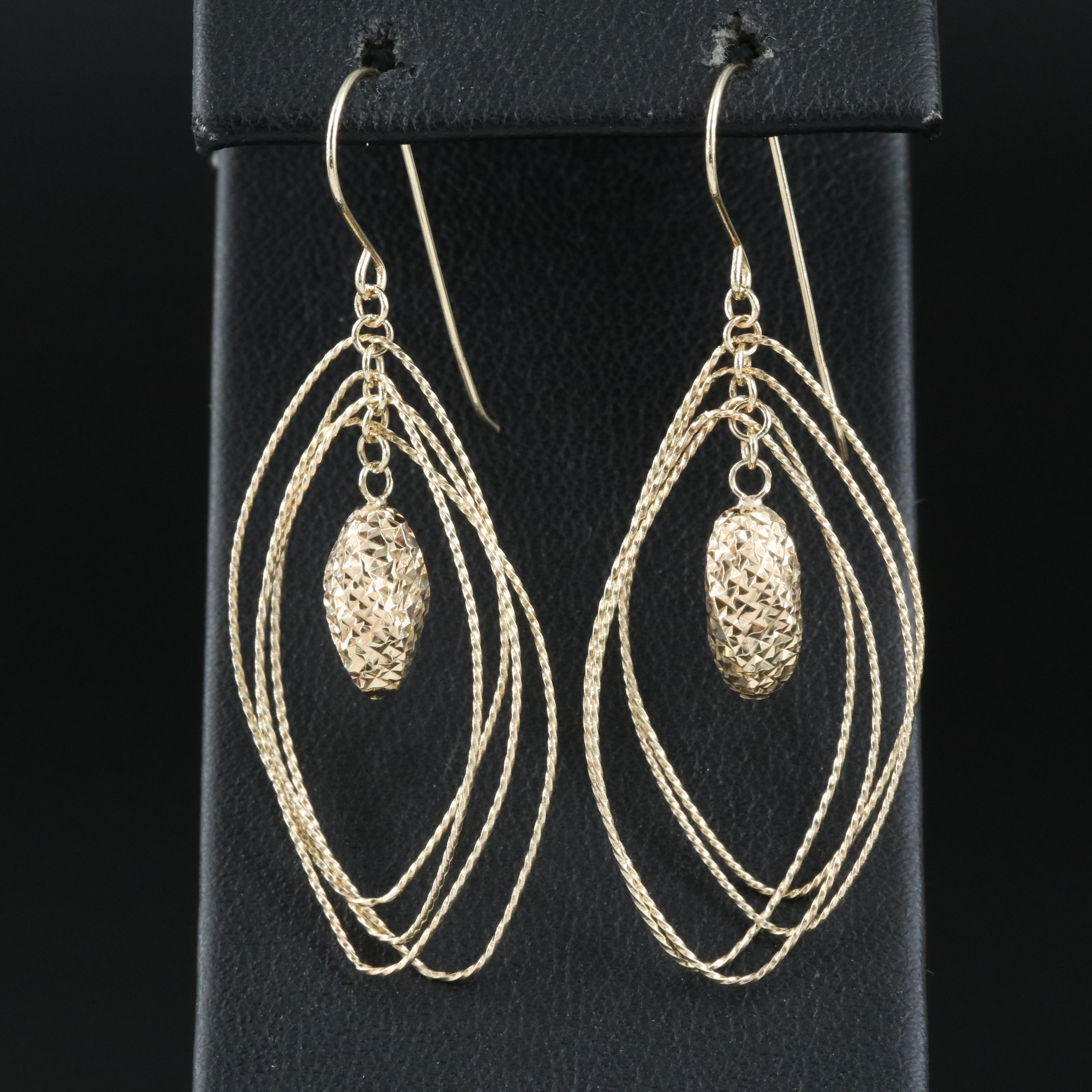 14K Drop Earrings
