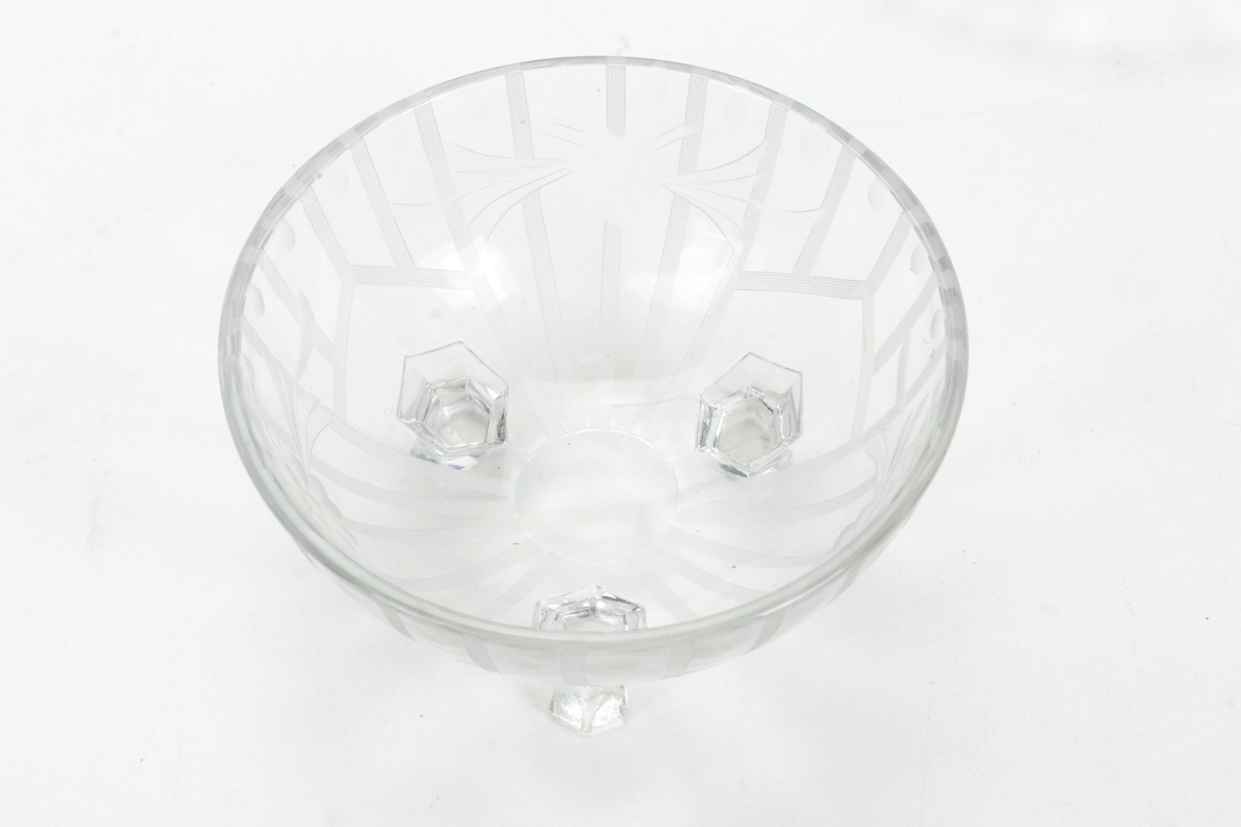 Villeroy & Boch Candlestick, Blue Glass Stretch Glass Bowl, and More