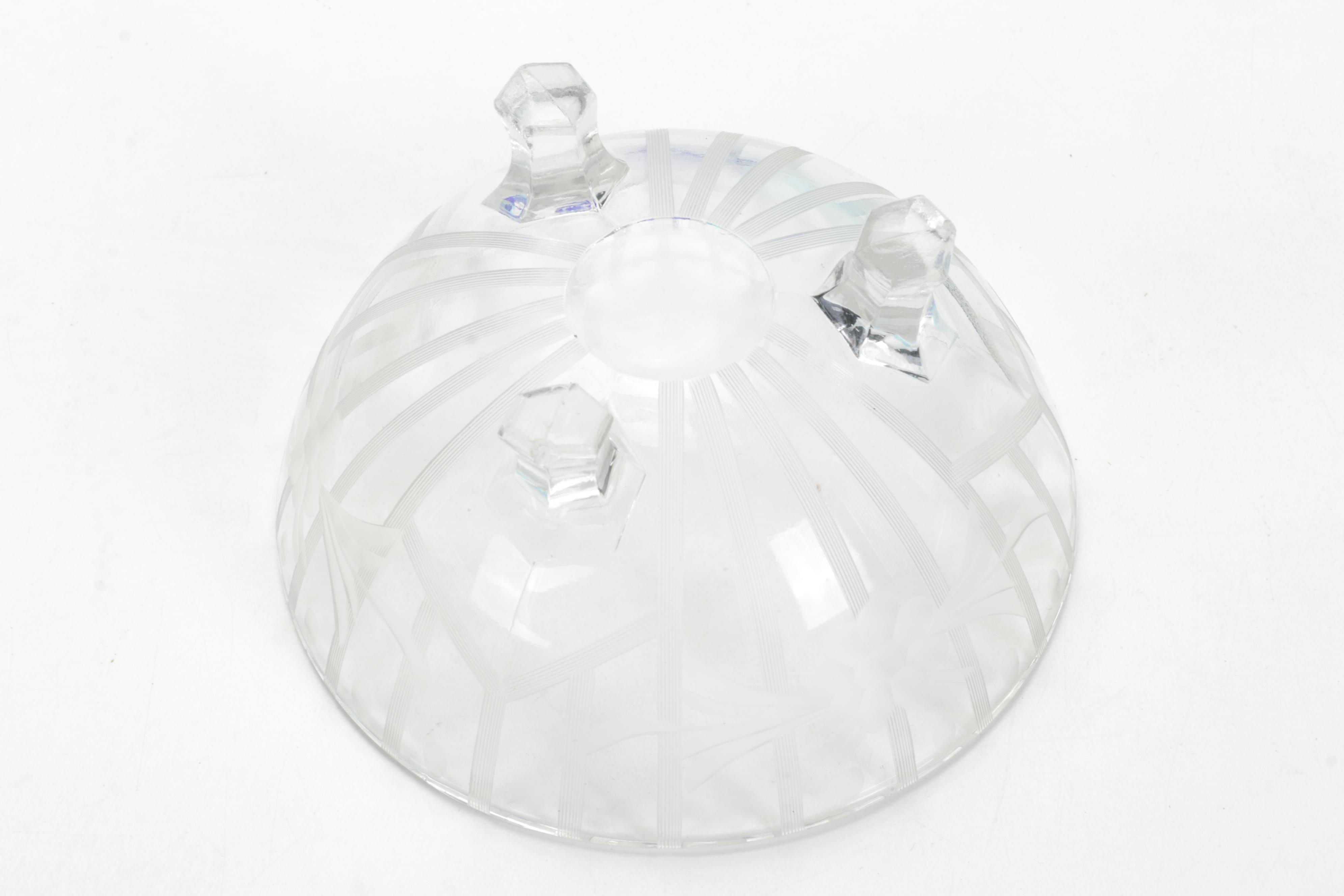 Villeroy & Boch Candlestick, Blue Glass Stretch Glass Bowl, and More