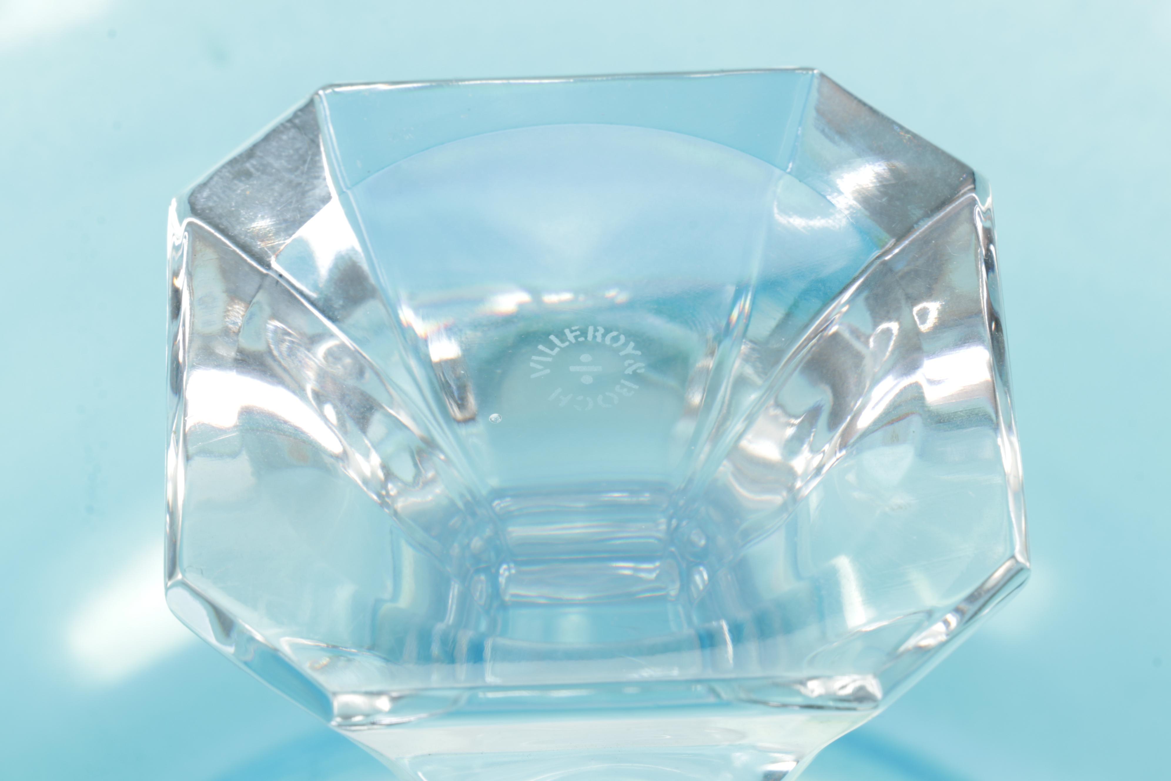 Villeroy & Boch Candlestick, Blue Glass Stretch Glass Bowl, and More