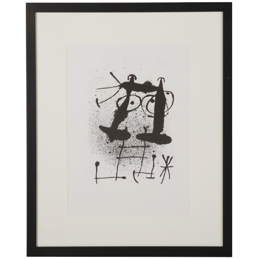 Joan Miró Lithograph for "Derrière le Miroir," 1967