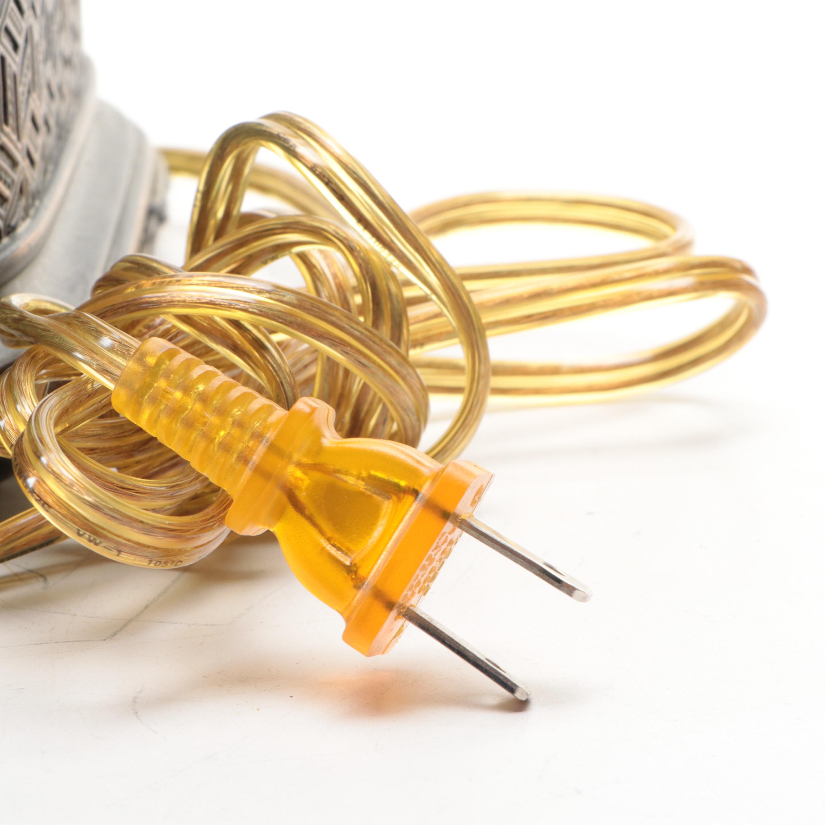 Chinese Cast Resin Elephant Base Lamp, 21st Century