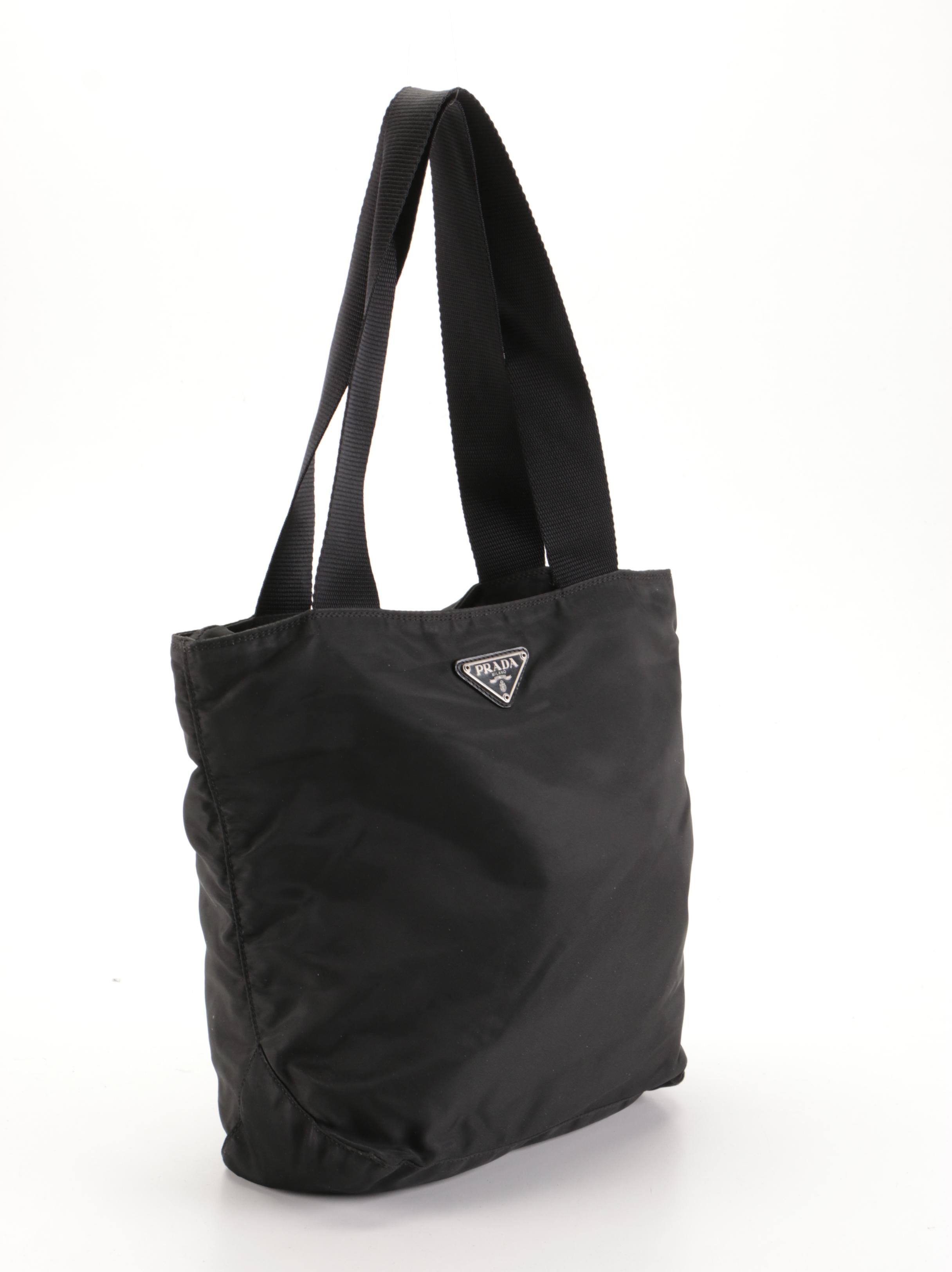 Prada Black Tessuto Nylon Shoulder Bag