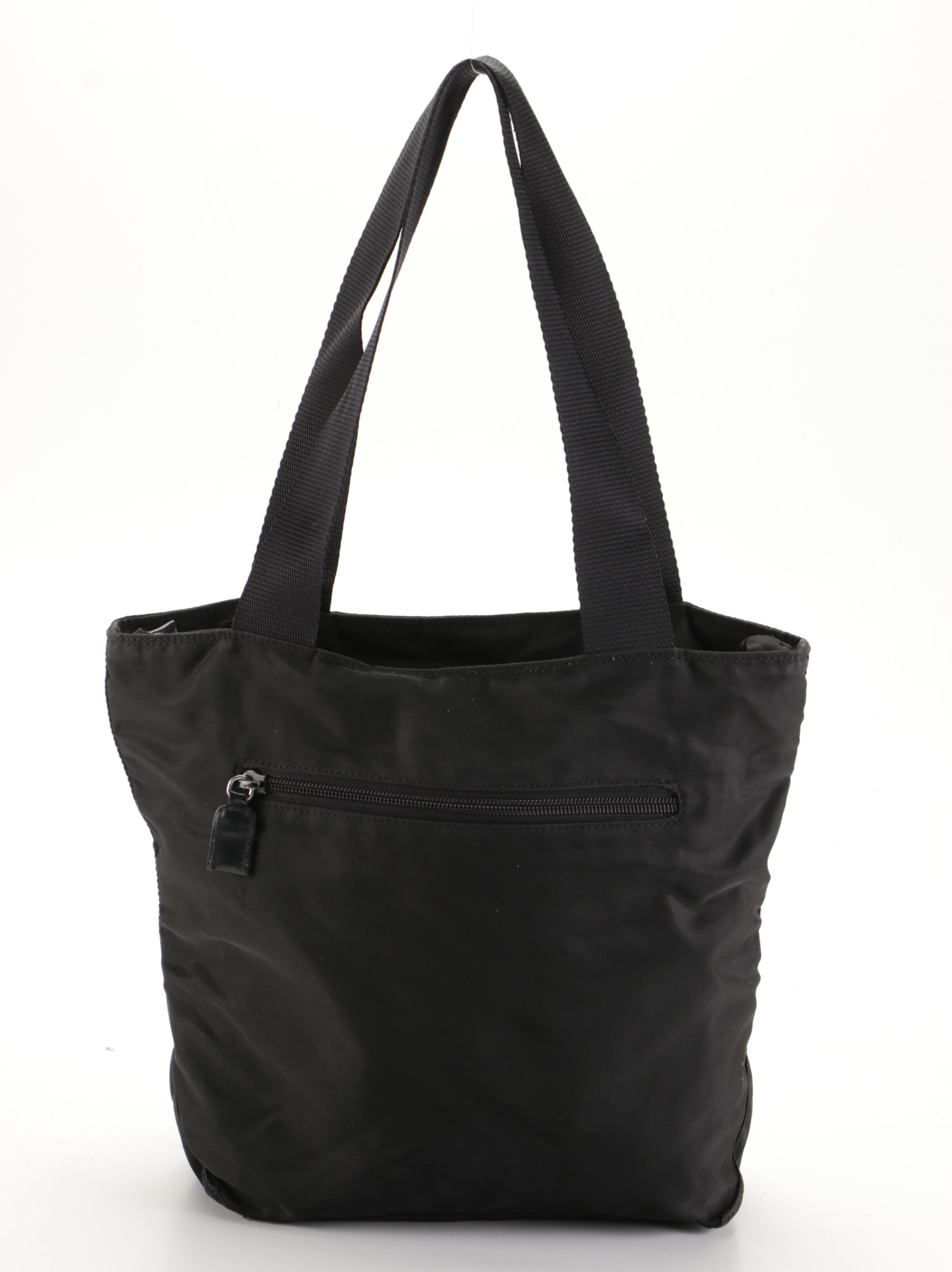 Prada Black Tessuto Nylon Shoulder Bag