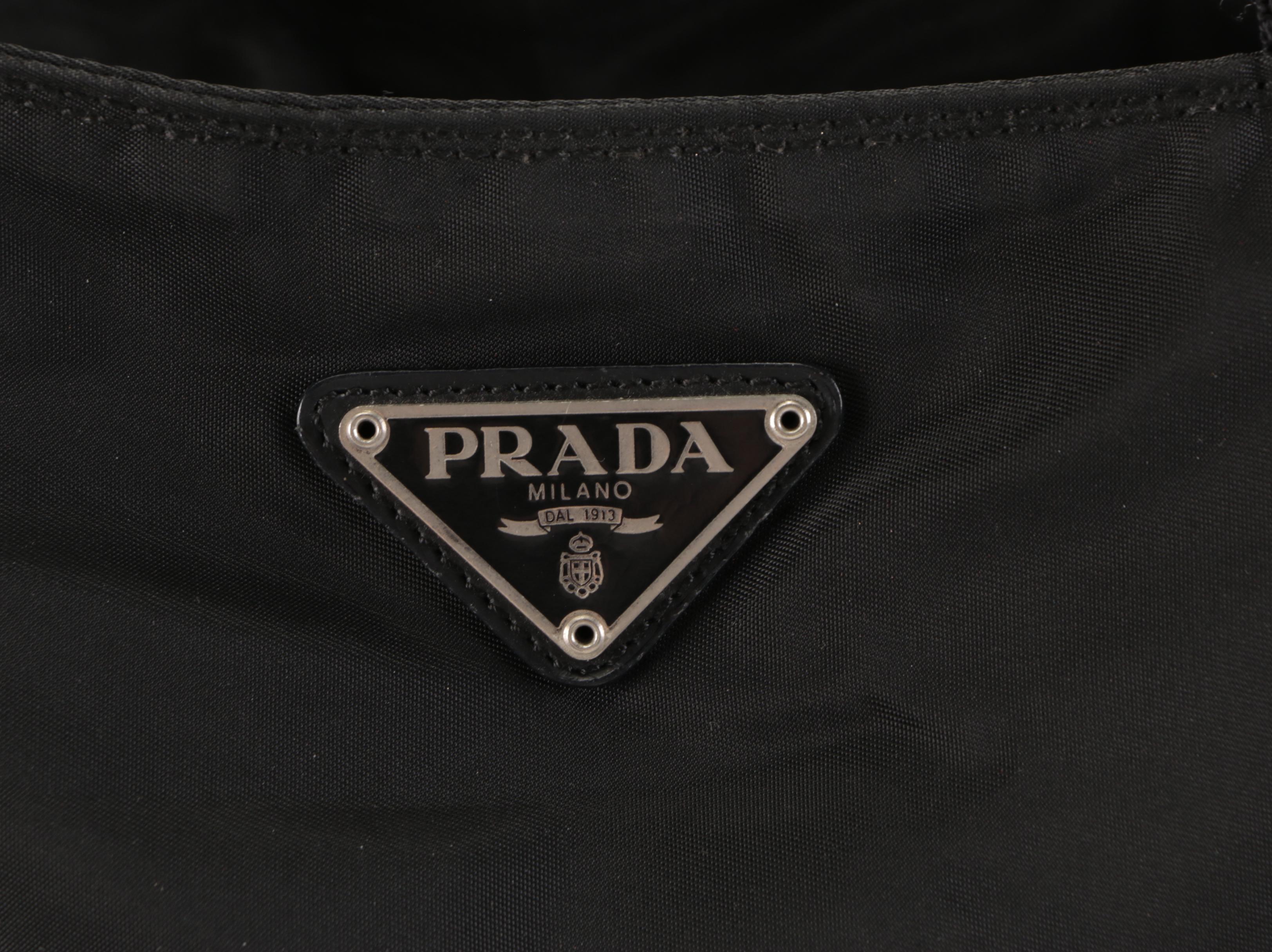 Prada Black Tessuto Nylon Shoulder Bag