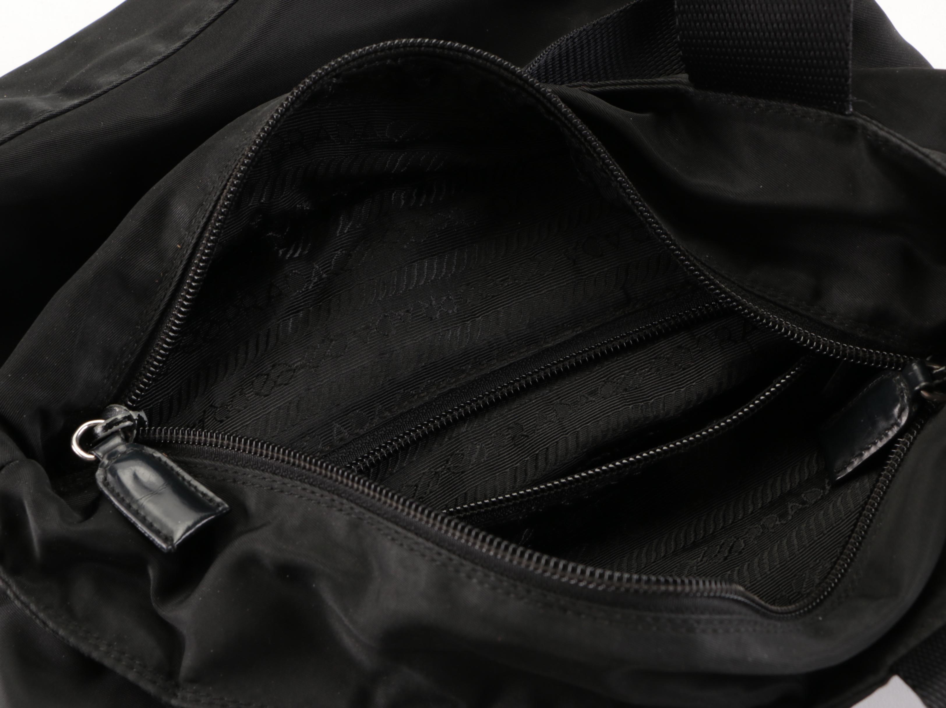 Prada Black Tessuto Nylon Shoulder Bag