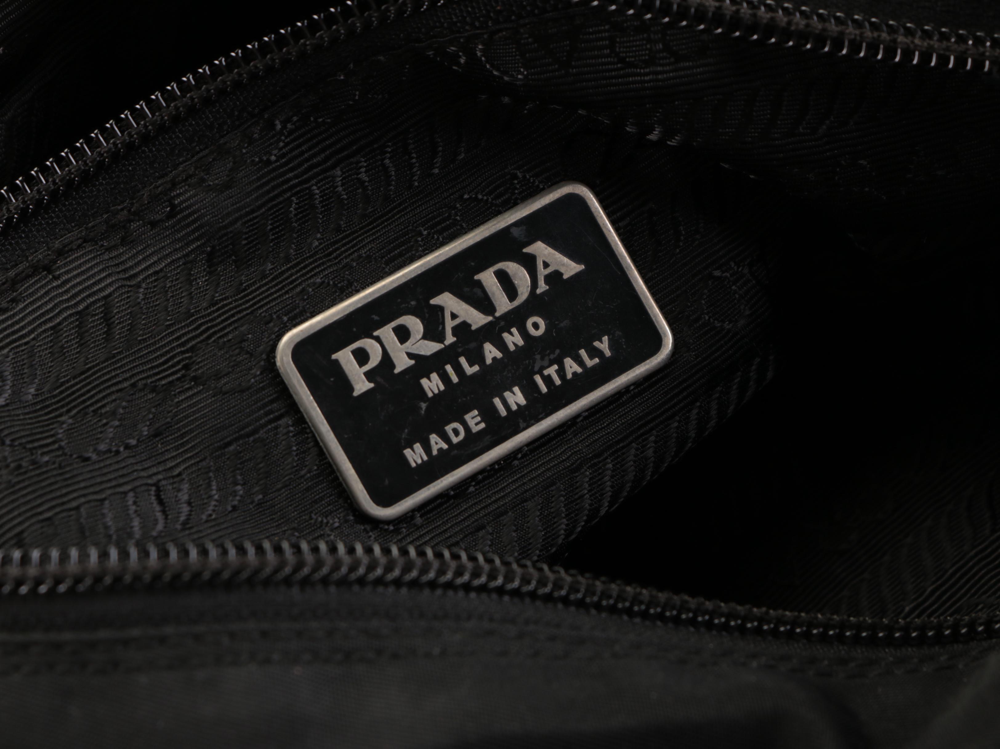 Prada Black Tessuto Nylon Shoulder Bag