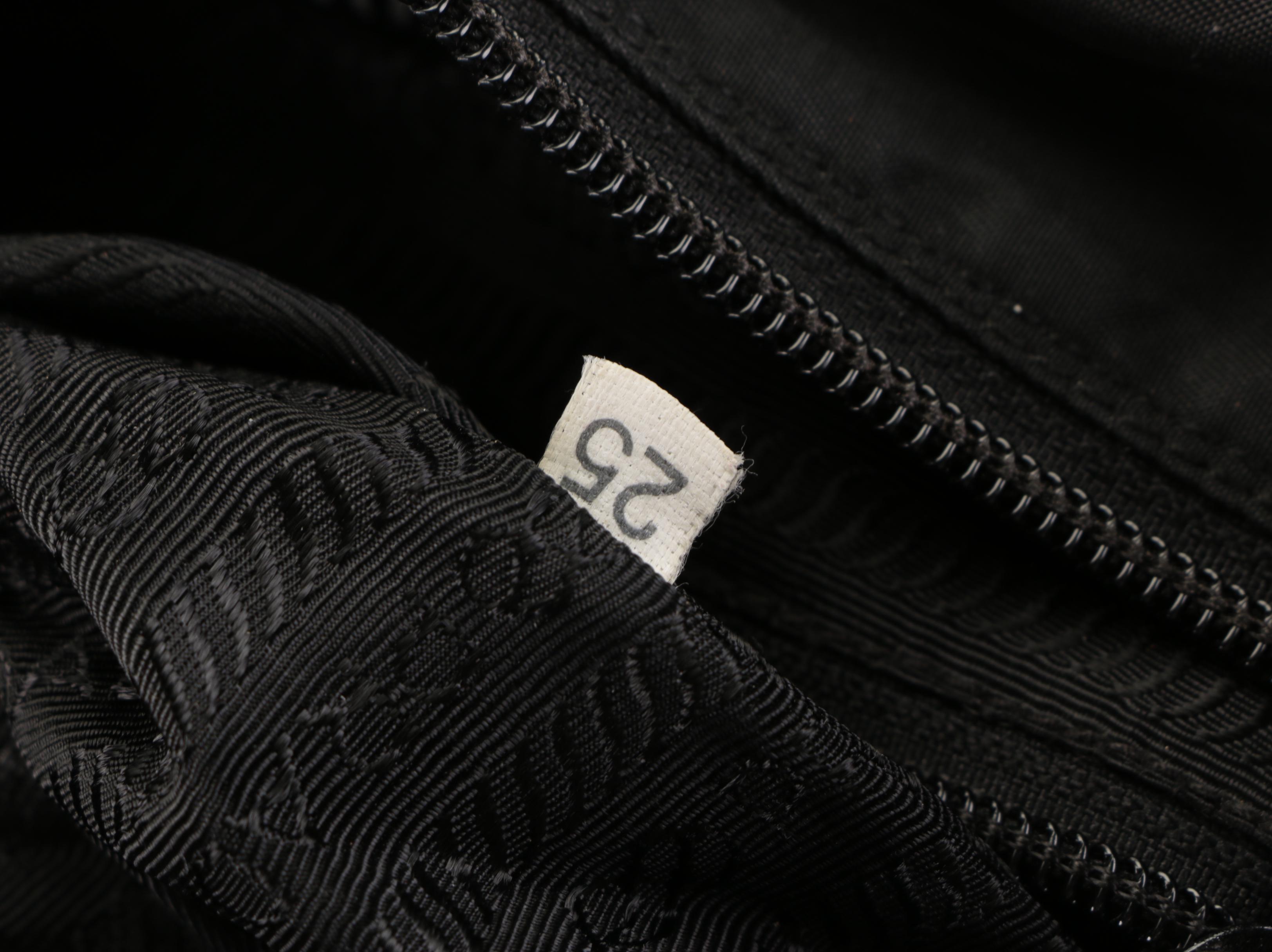 Prada Black Tessuto Nylon Shoulder Bag