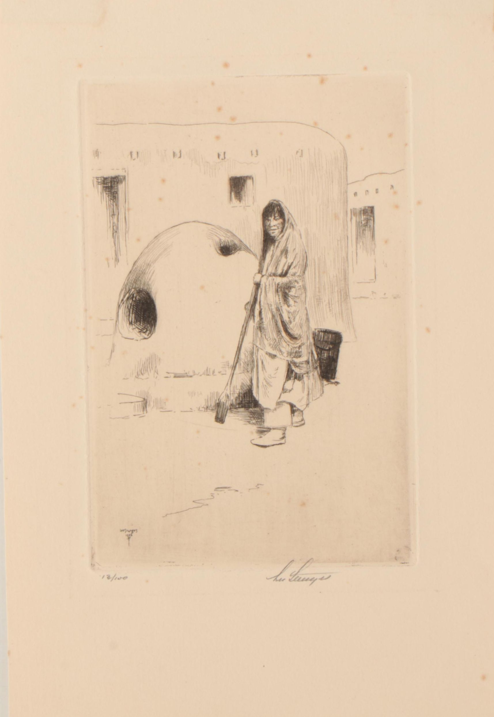 Lee Sturges Etchings Including "A Hopi Madonna"