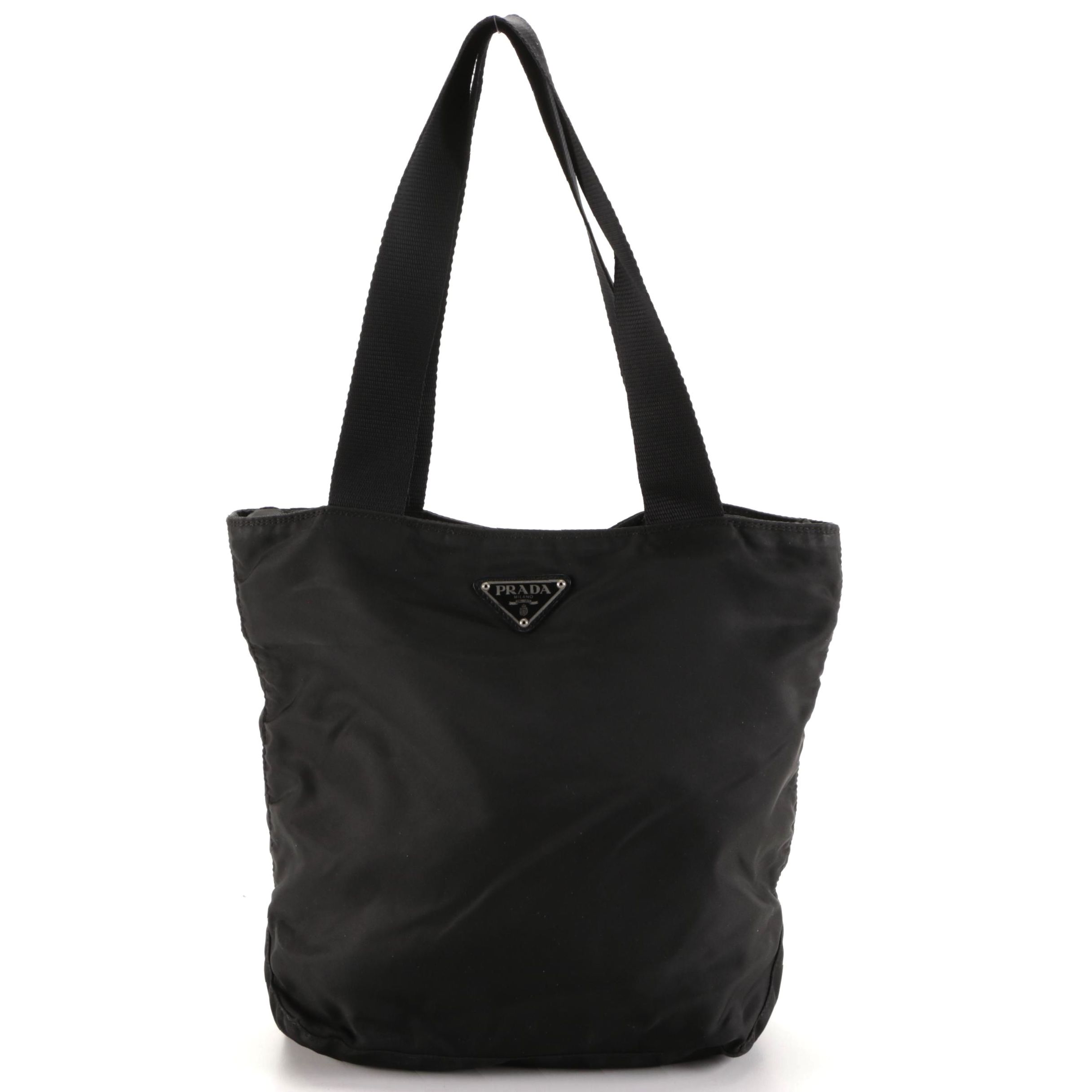 Prada Black Tessuto Nylon Shoulder Bag
