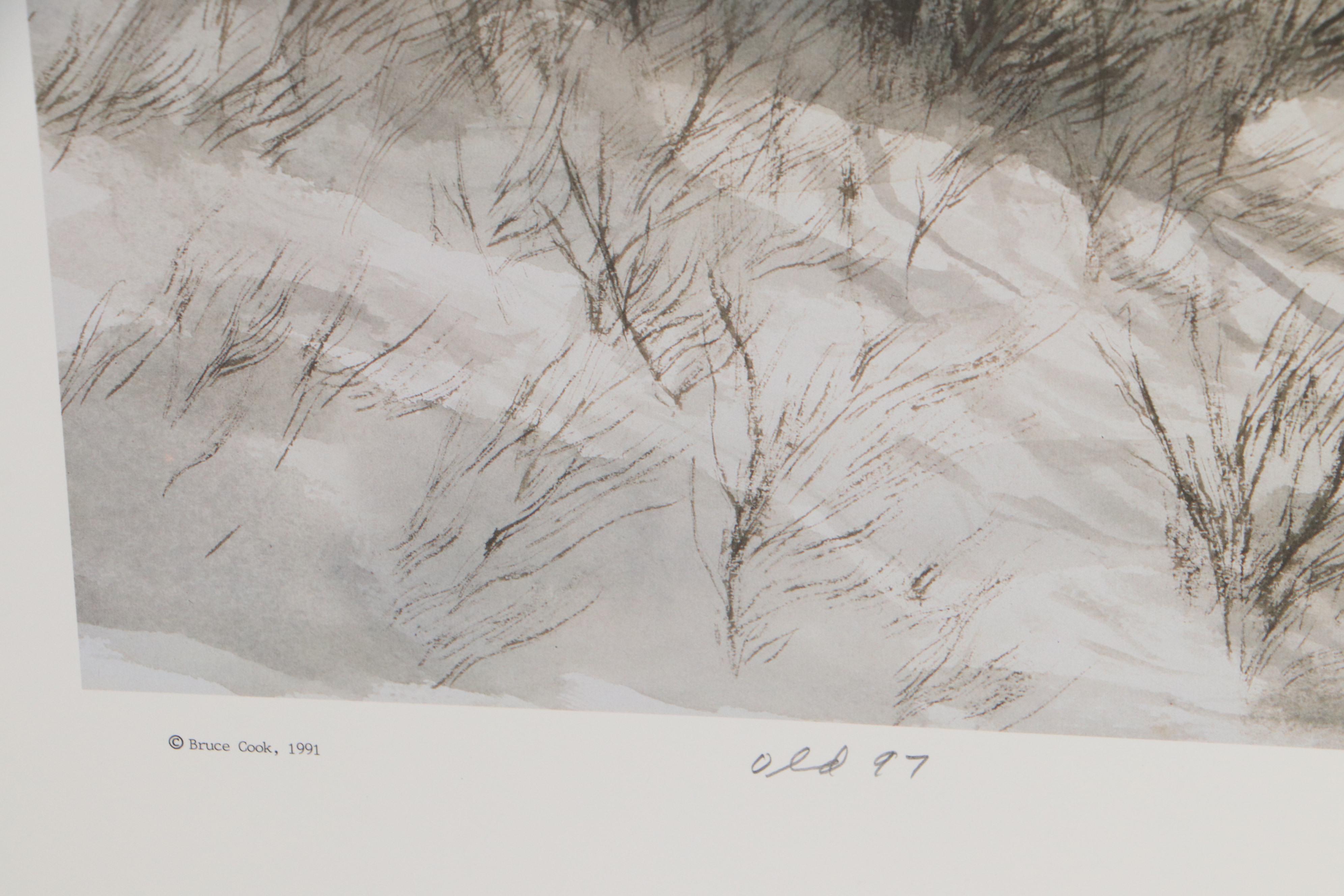 Robert Fabe Offset Lithographs Including "December Afternoon," Late 20th Century