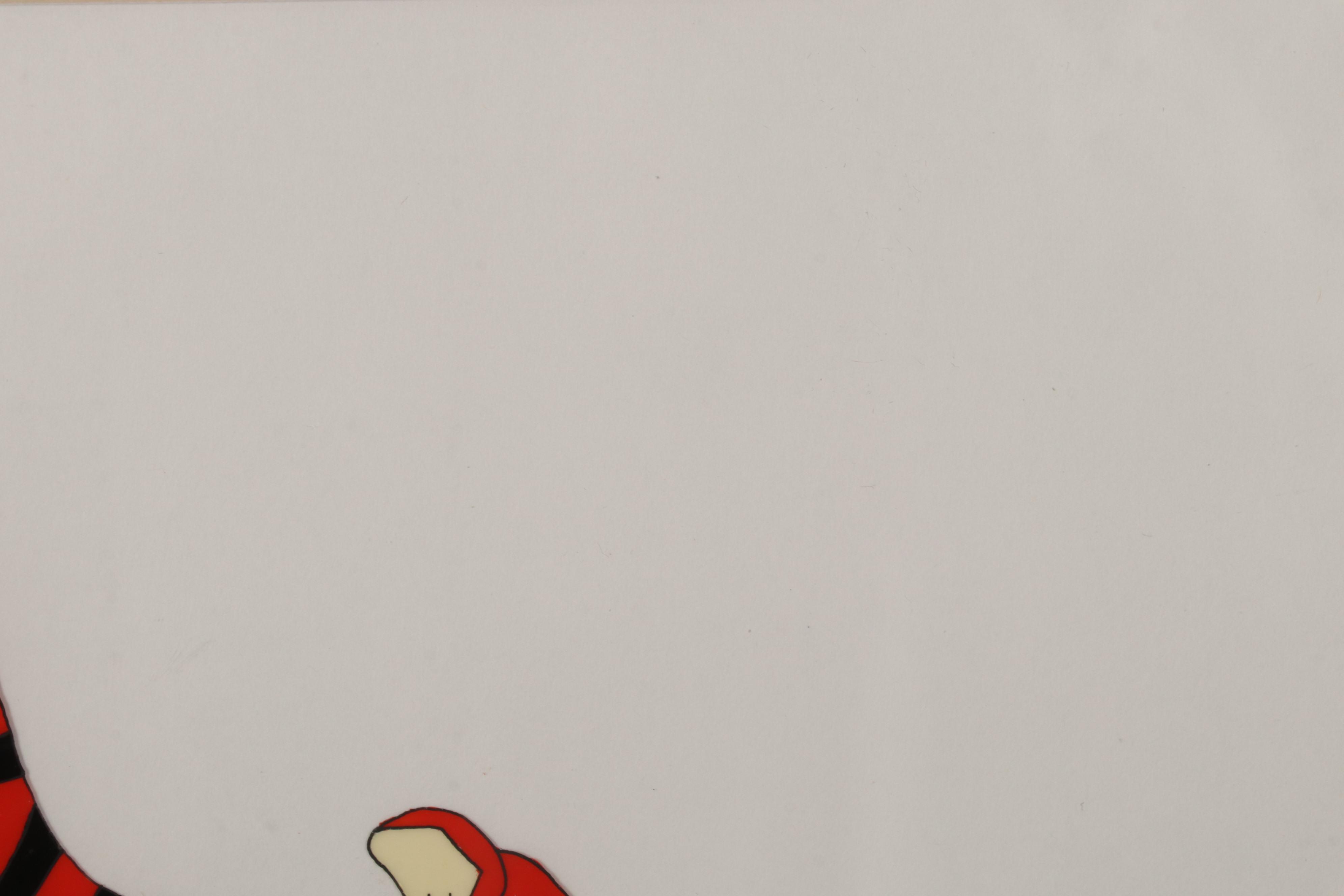 Hand-Painted Animation Cel of Winnie the Pooh and Tigger, 1996