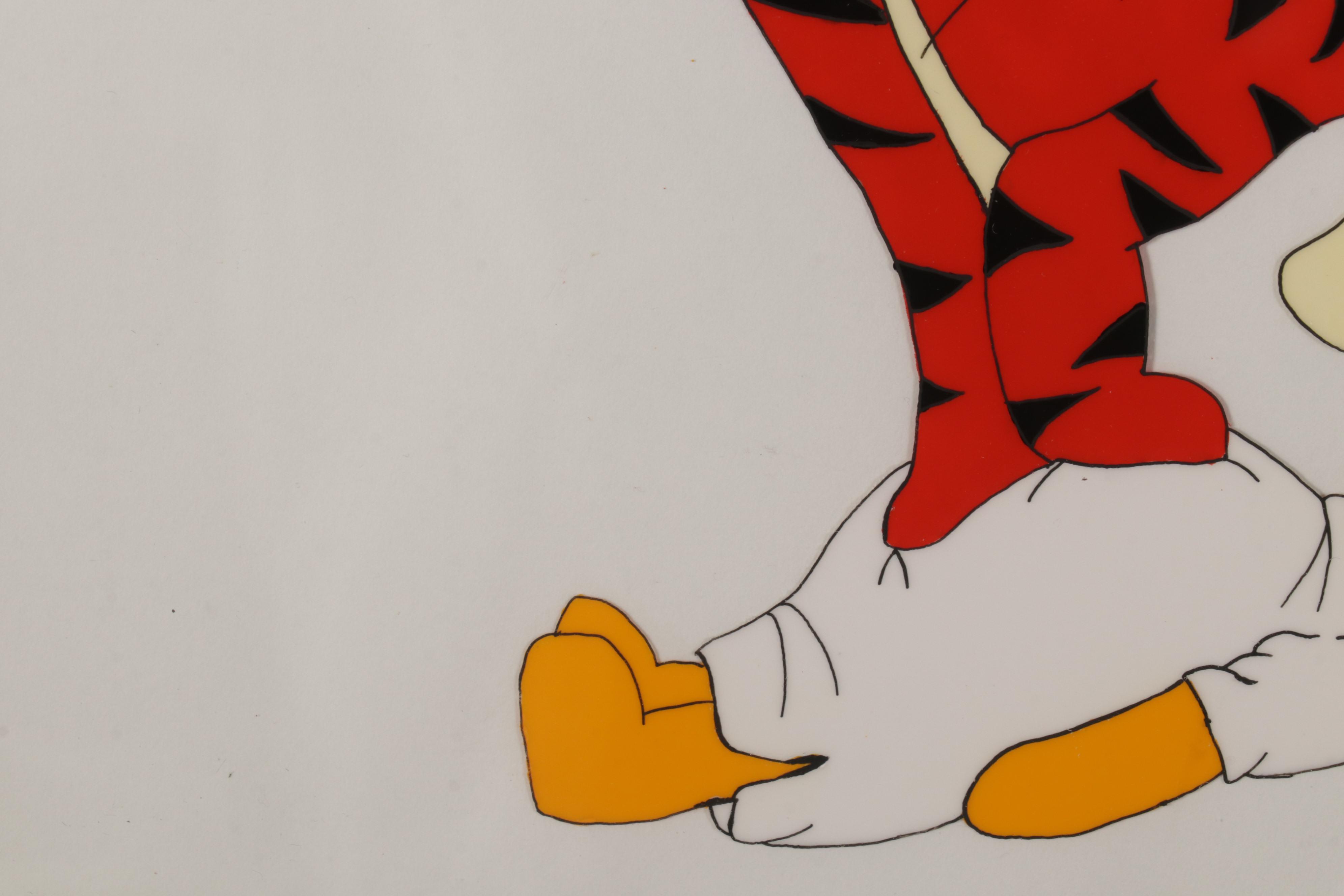 Hand-Painted Animation Cel of Winnie the Pooh and Tigger, 1996