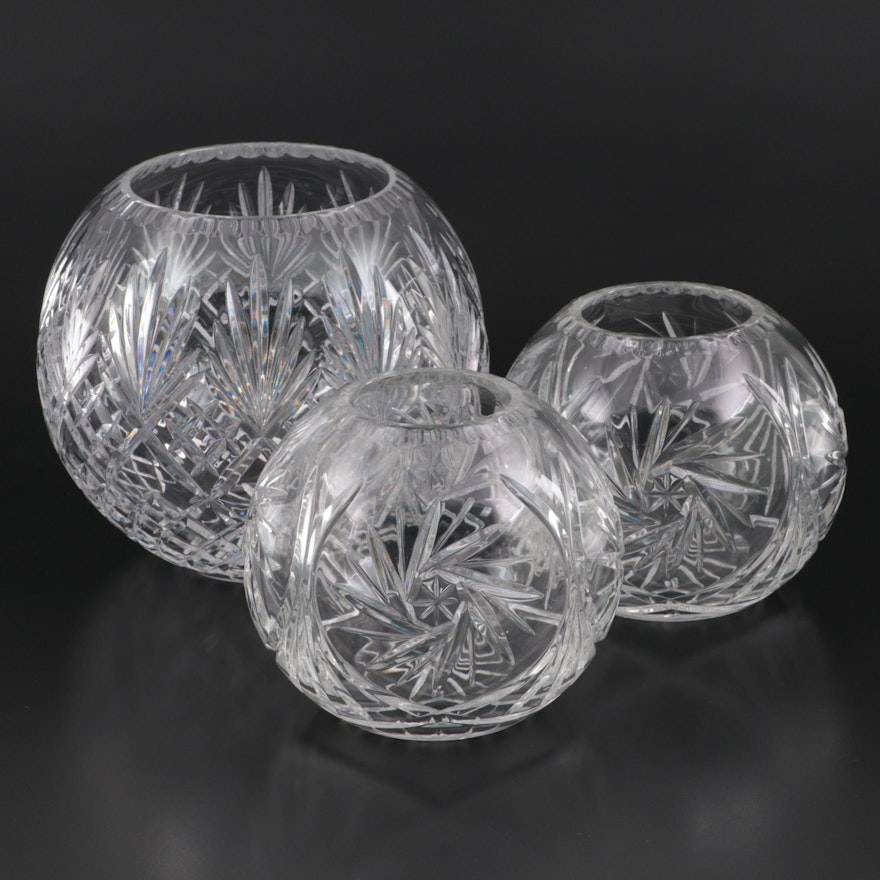 Crystal Clear Industries "Essex" and Other Crystal Rose Bowls