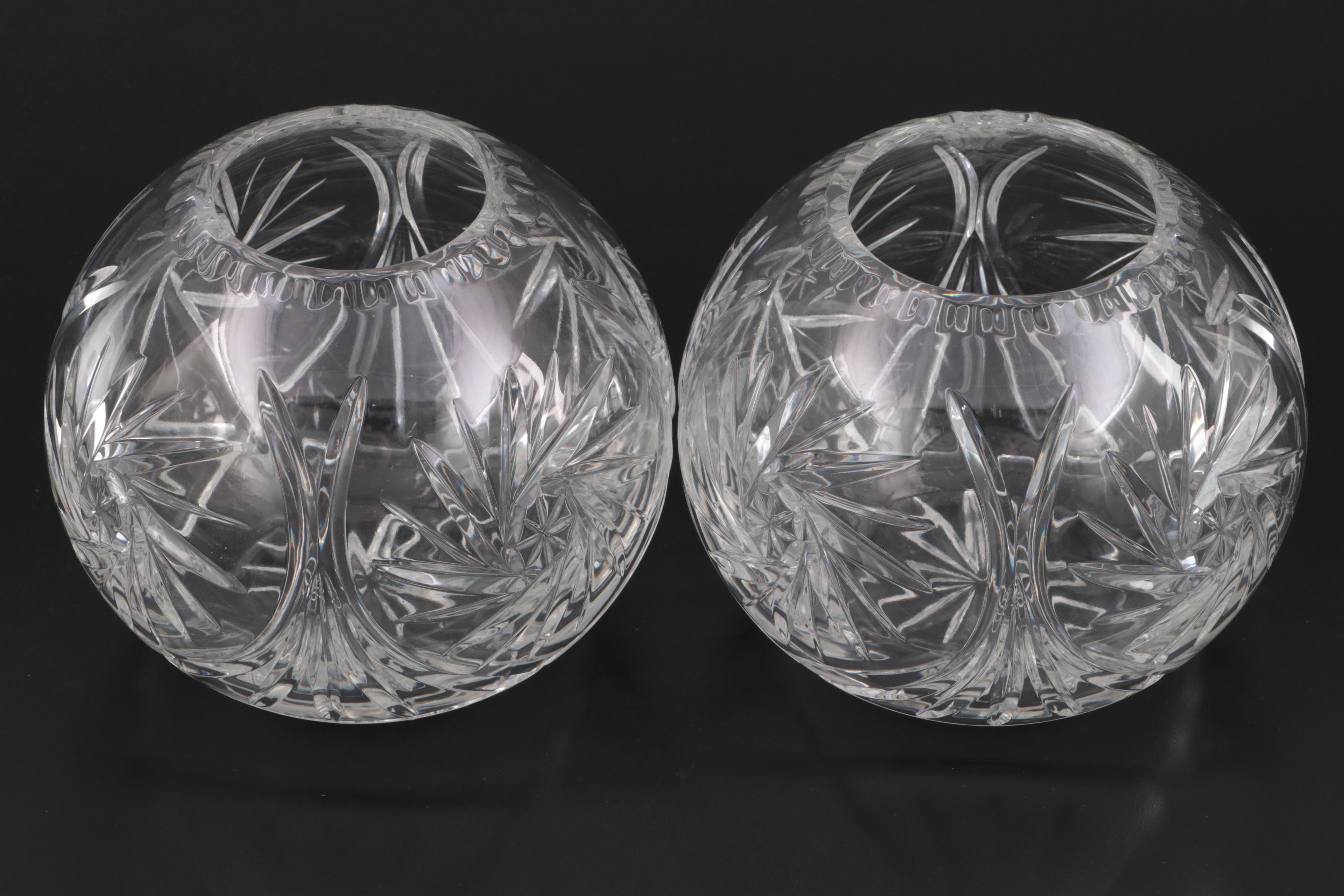 Crystal Clear Industries "Essex" and Other Crystal Rose Bowls