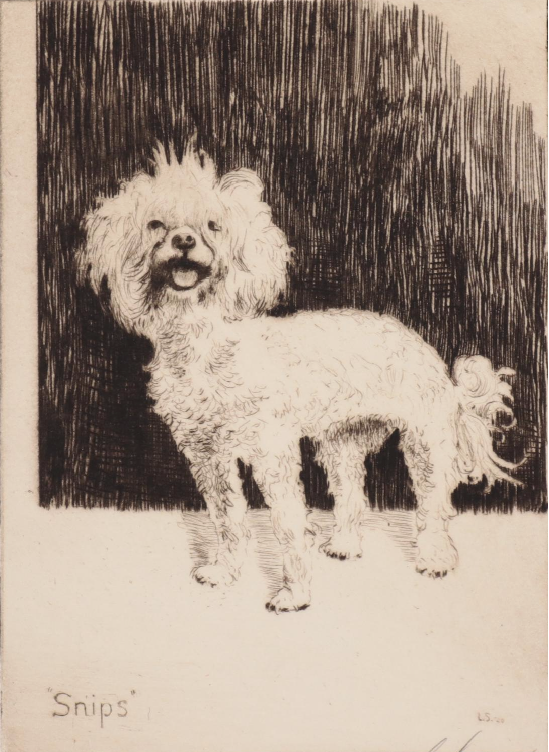 Lee Sturges Etchings of Dogs, Early 20th Century