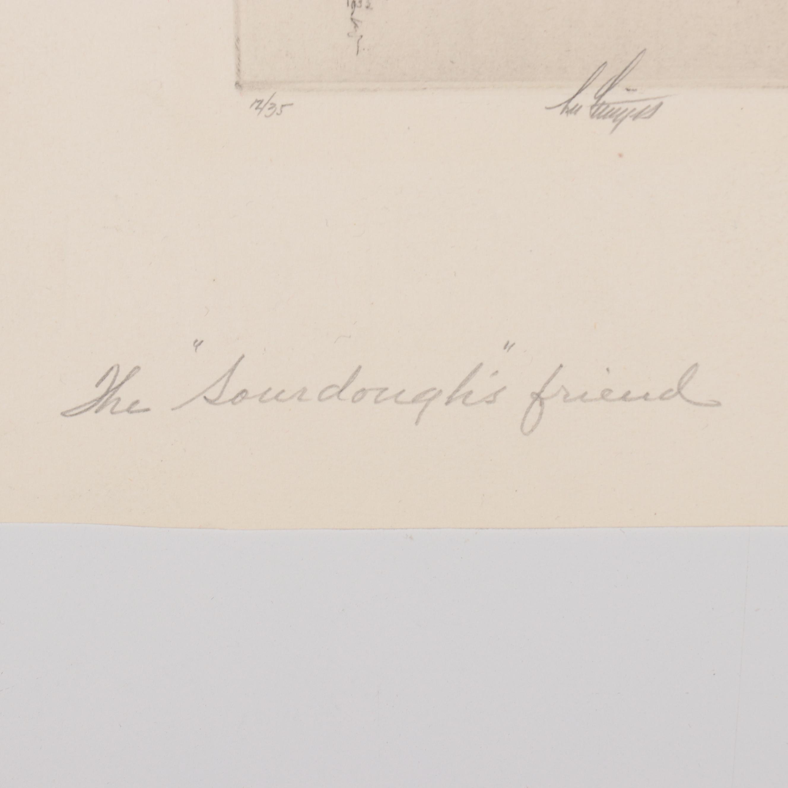 Lee Sturges Etchings of Dogs, Early 20th Century