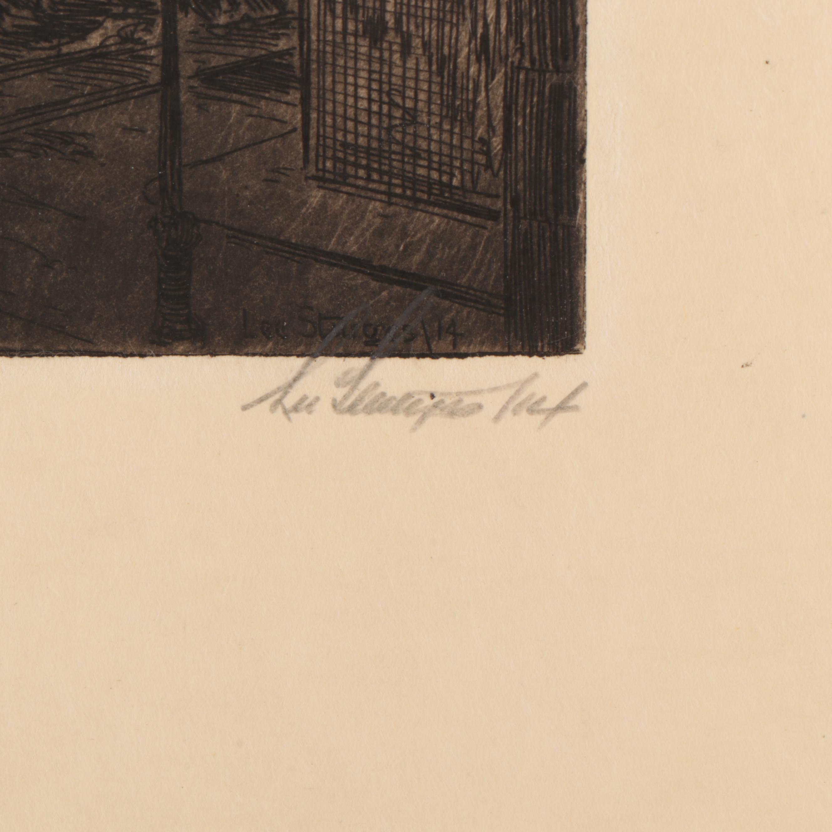 Lee Sturges Etchings Including "Glen Oak Country Club," Circa 1920