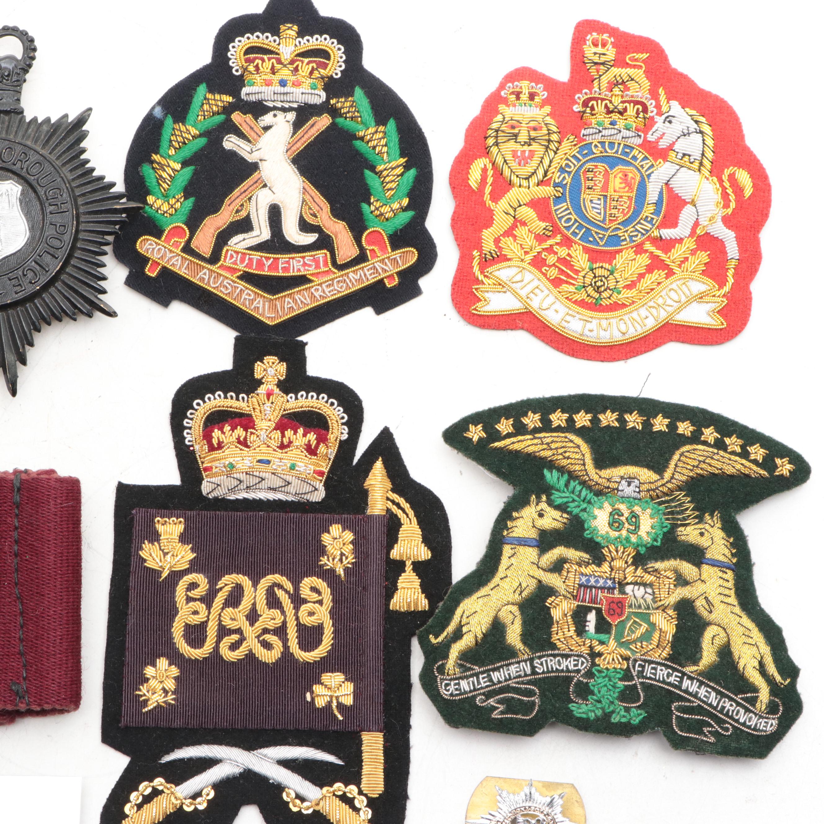 Royal Australian, British and Canadian Military Patches, Buckles and More