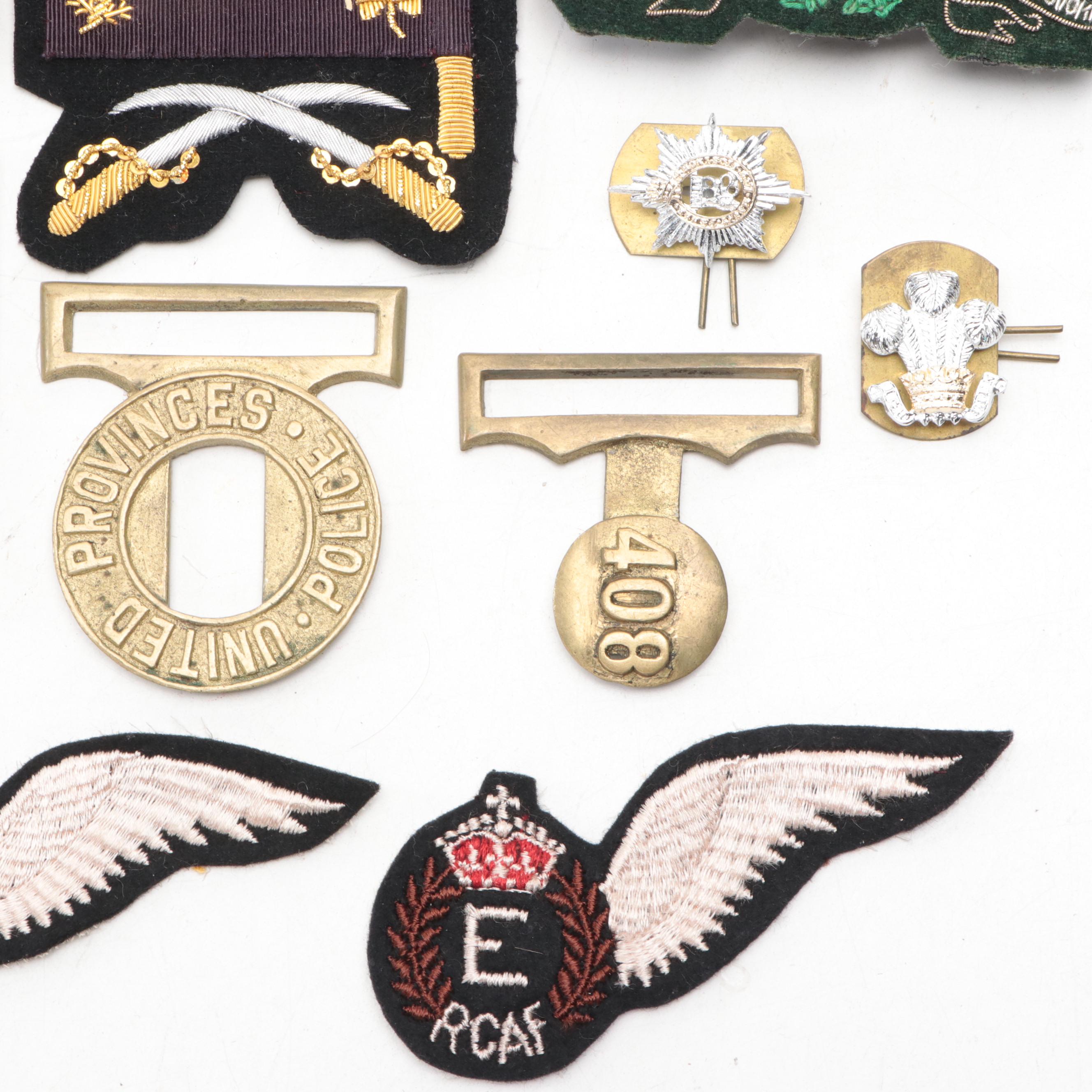 Royal Australian, British and Canadian Military Patches, Buckles and More