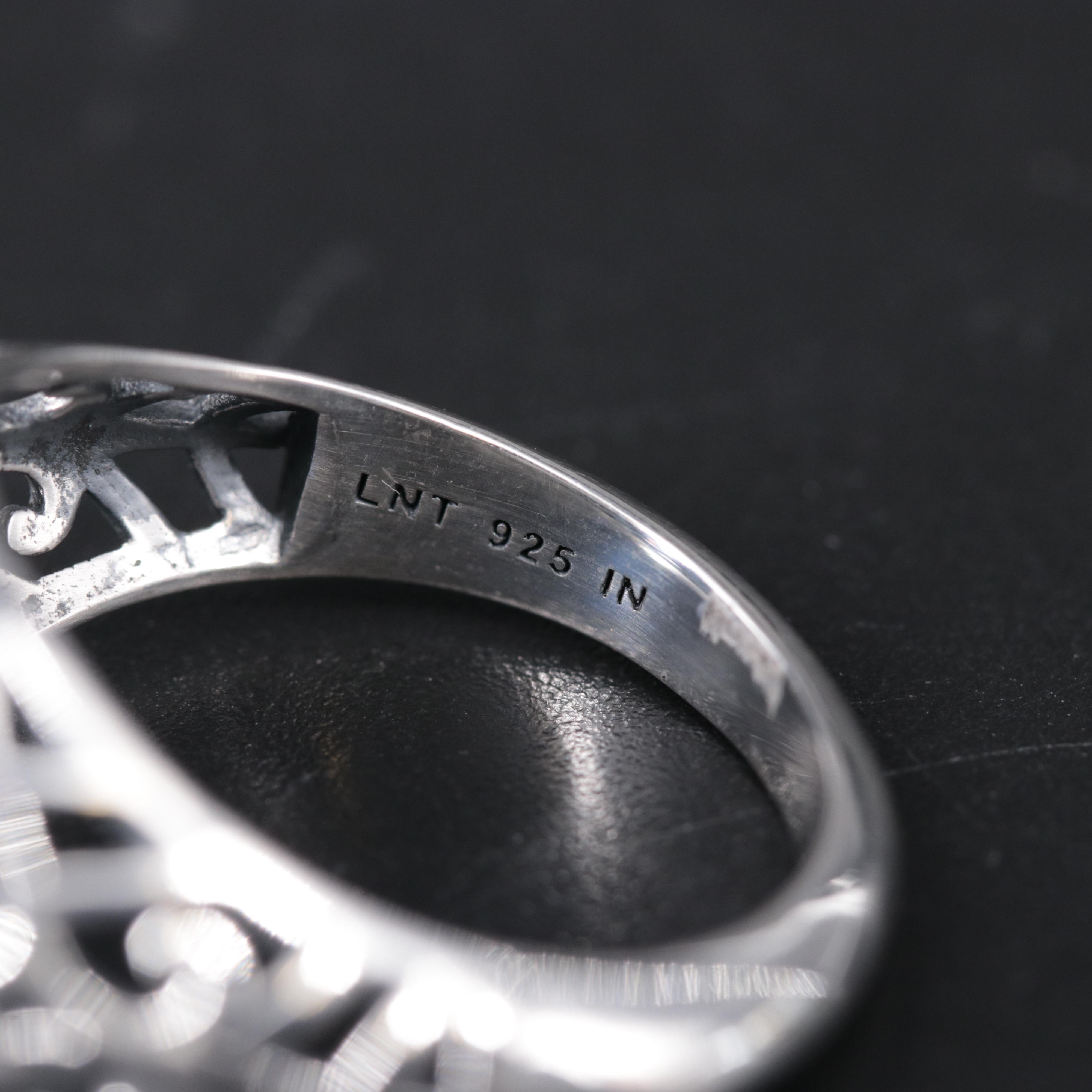 Sterling Silver Sapphire Ring