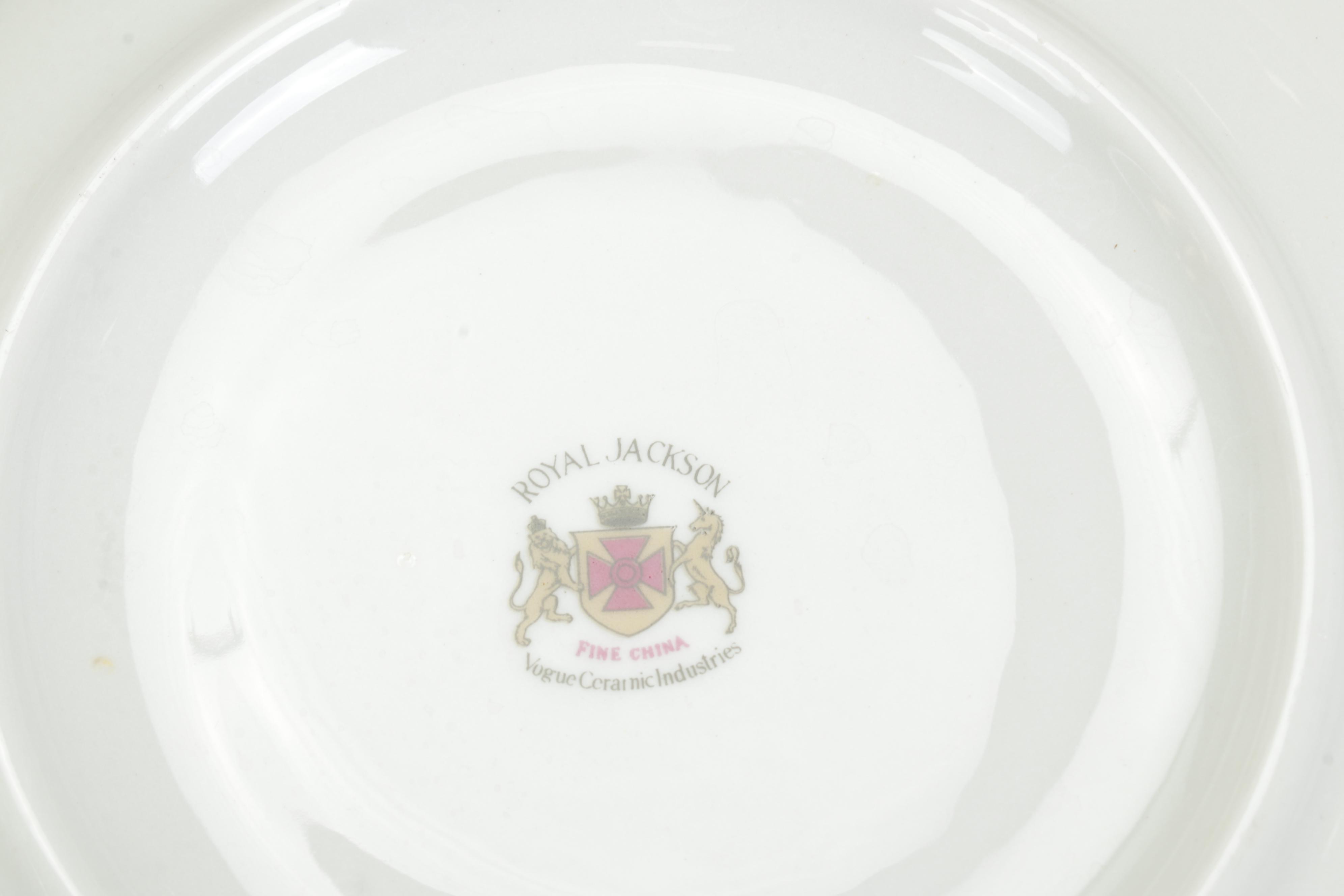 Royal Jackson "Brocade" Fine China Dinnerware, Mid- Late 20th Century