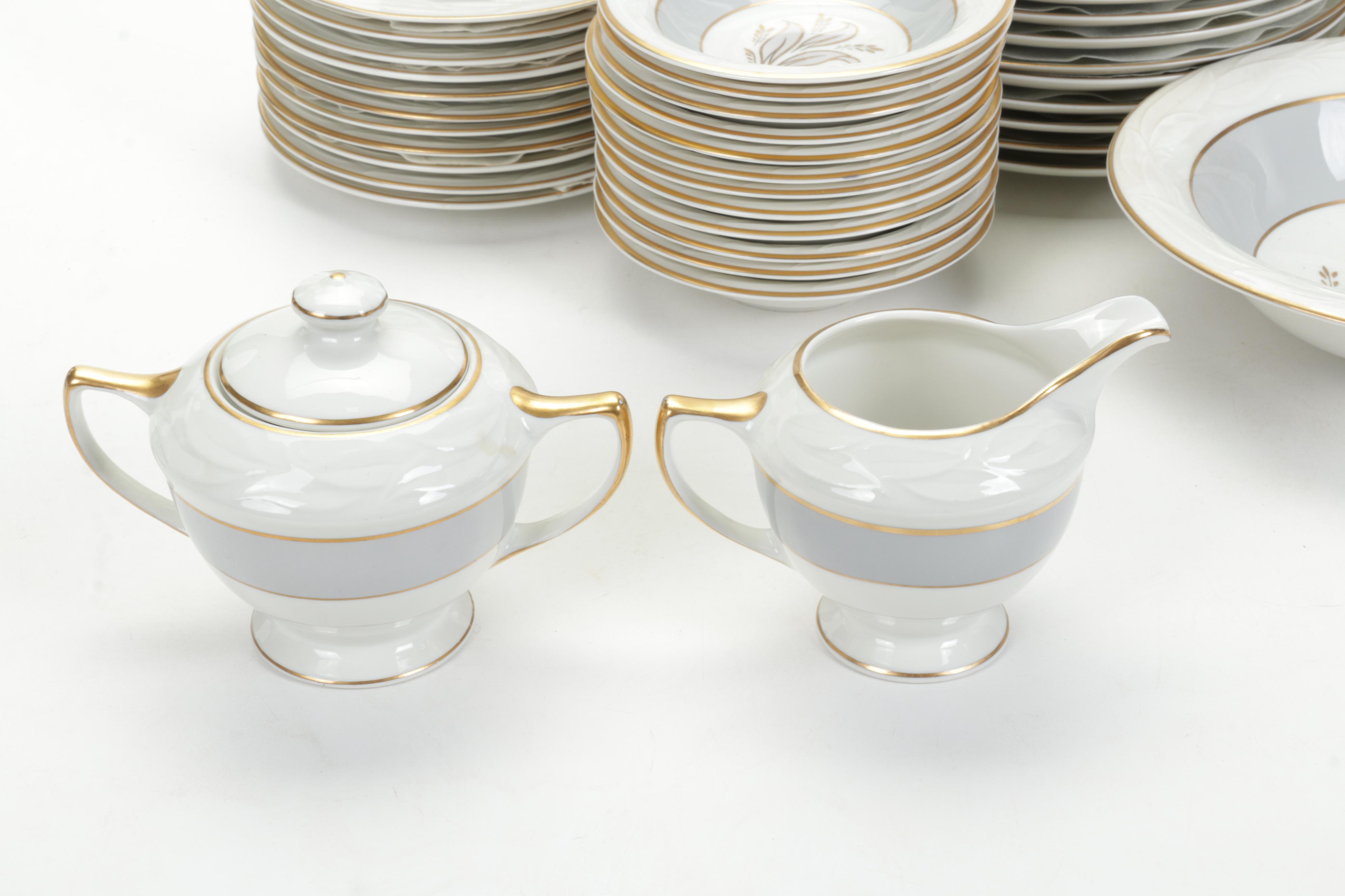 Royal Jackson "Brocade" Fine China Dinnerware, Mid- Late 20th Century