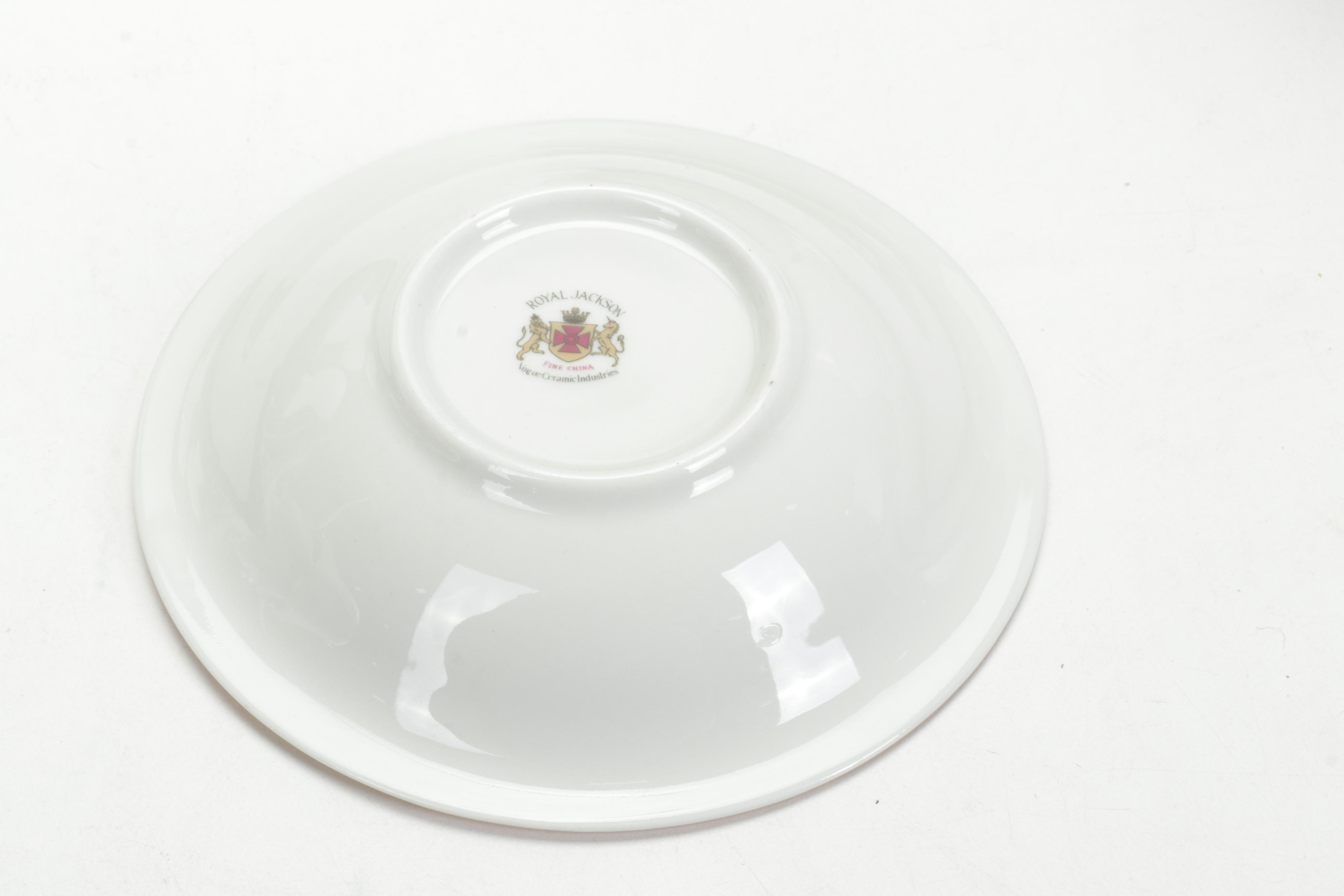 Royal Jackson "Brocade" Fine China Dinnerware, Mid- Late 20th Century