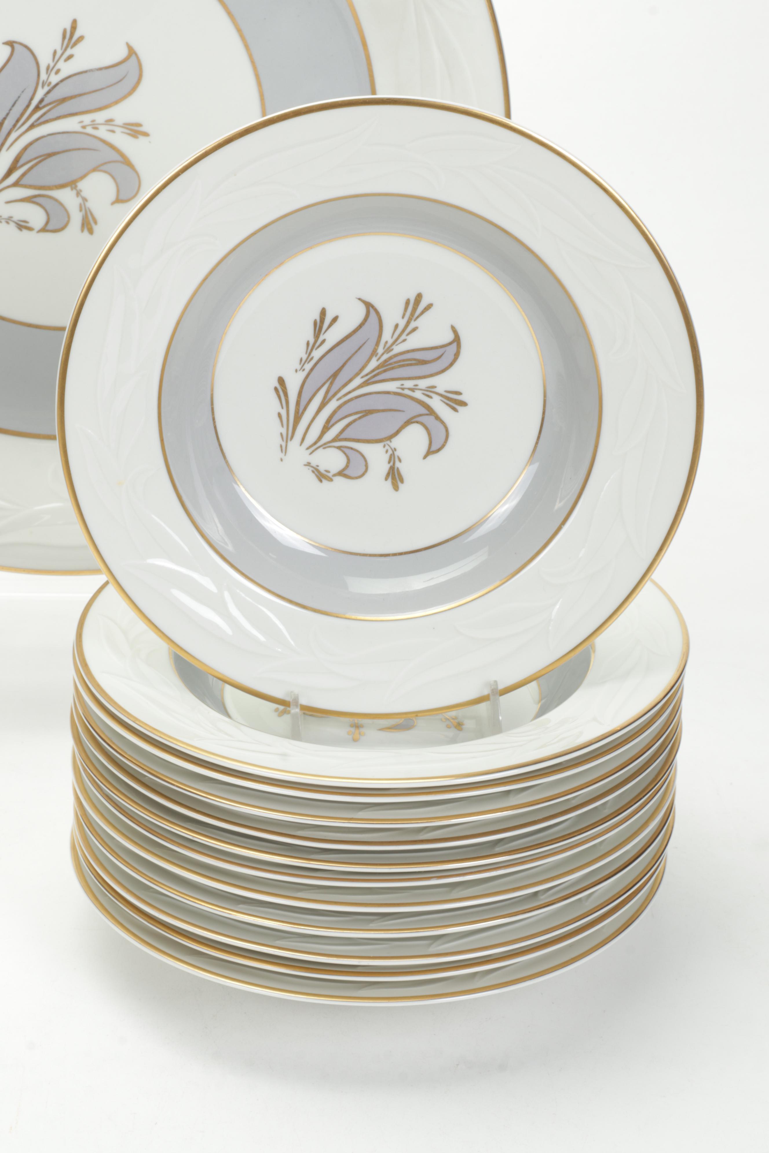 Royal Jackson "Brocade" Fine China Dinnerware, Mid- Late 20th Century